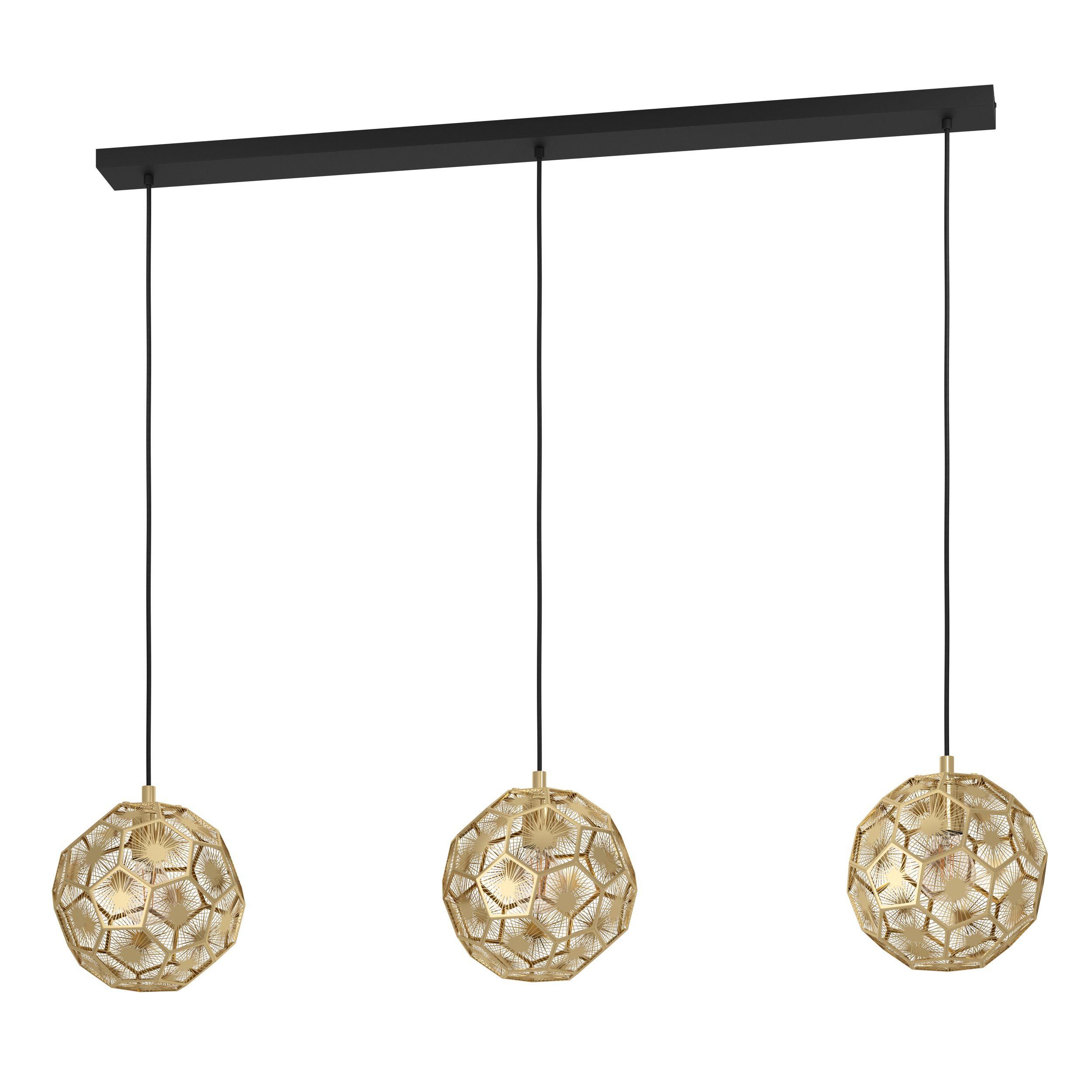 Suspension métal doré SKOURA E27 3X60W