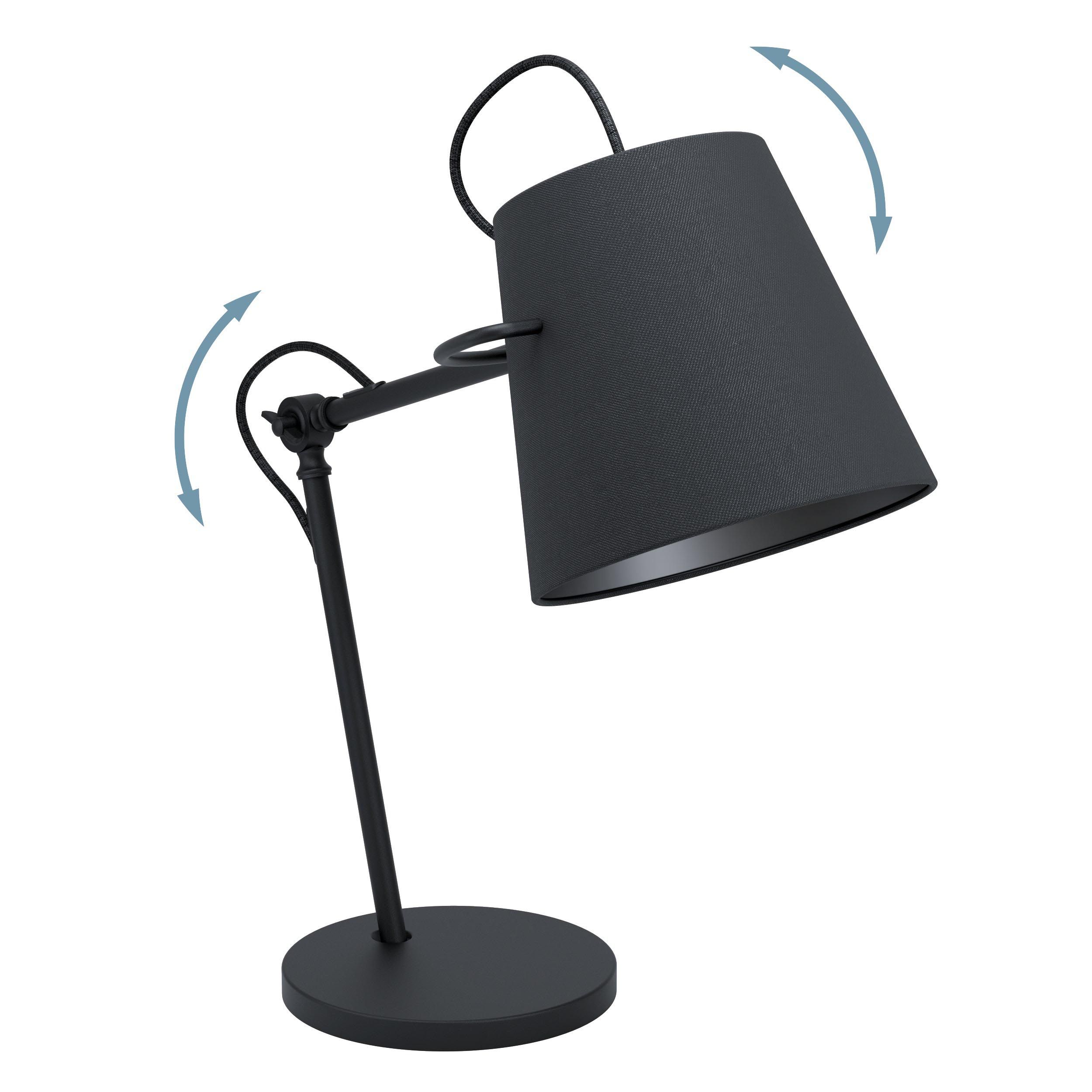 Lampe de bureau tissu noir GRANADILLOS E27 1X40W