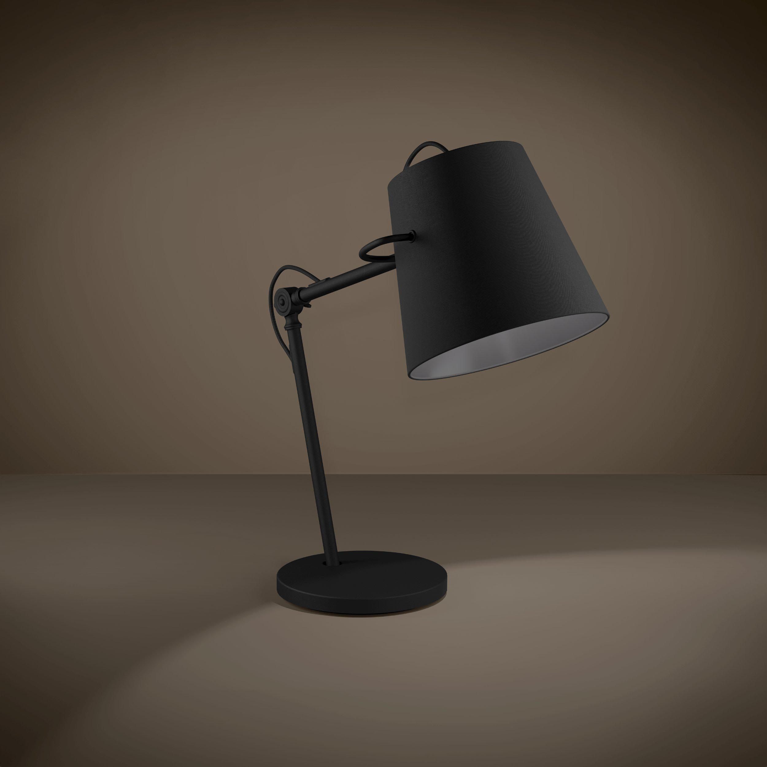 Lampe de bureau tissu noir GRANADILLOS E27 1X40W