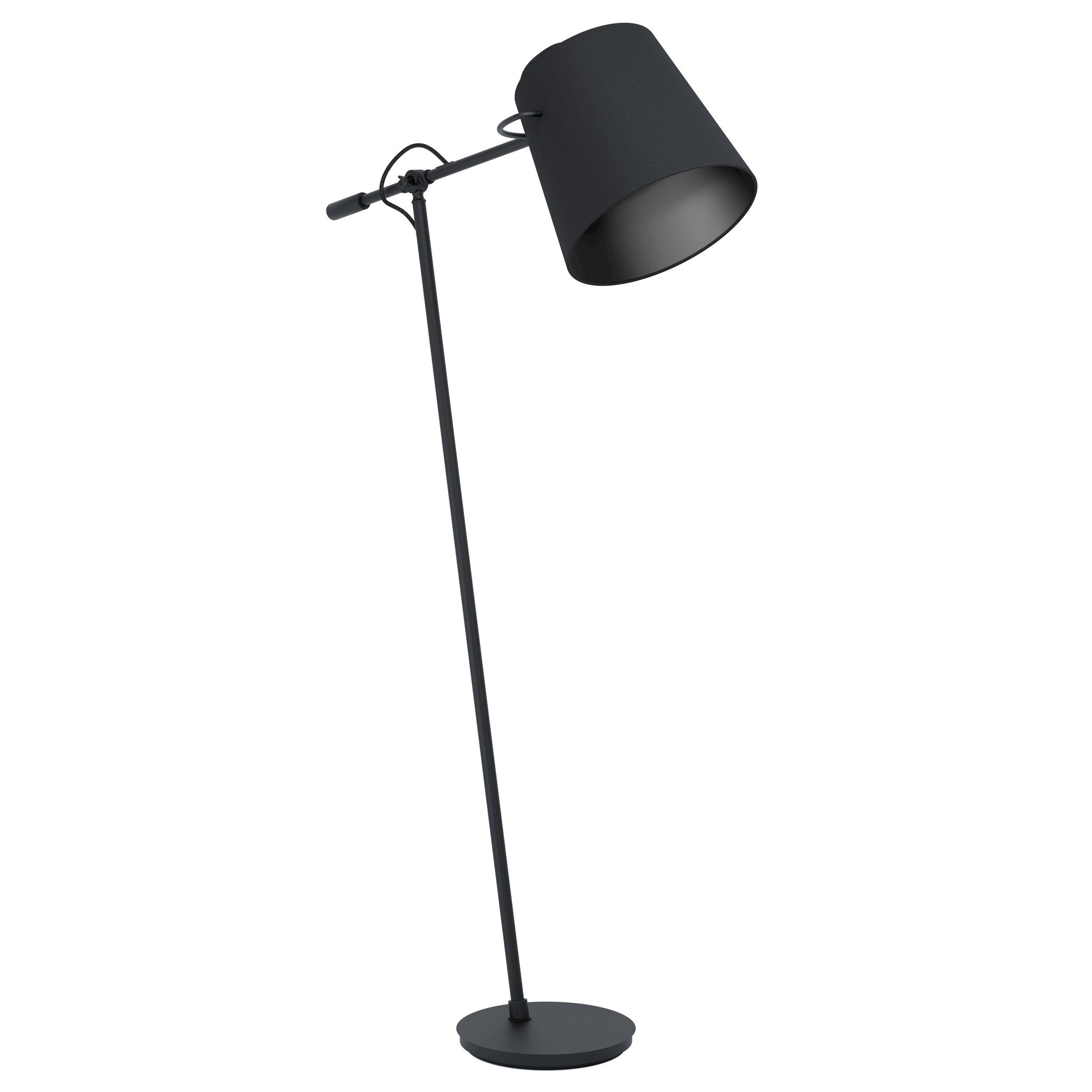 Lampadaire tissu noir GRANADILLOS E27 1X40W