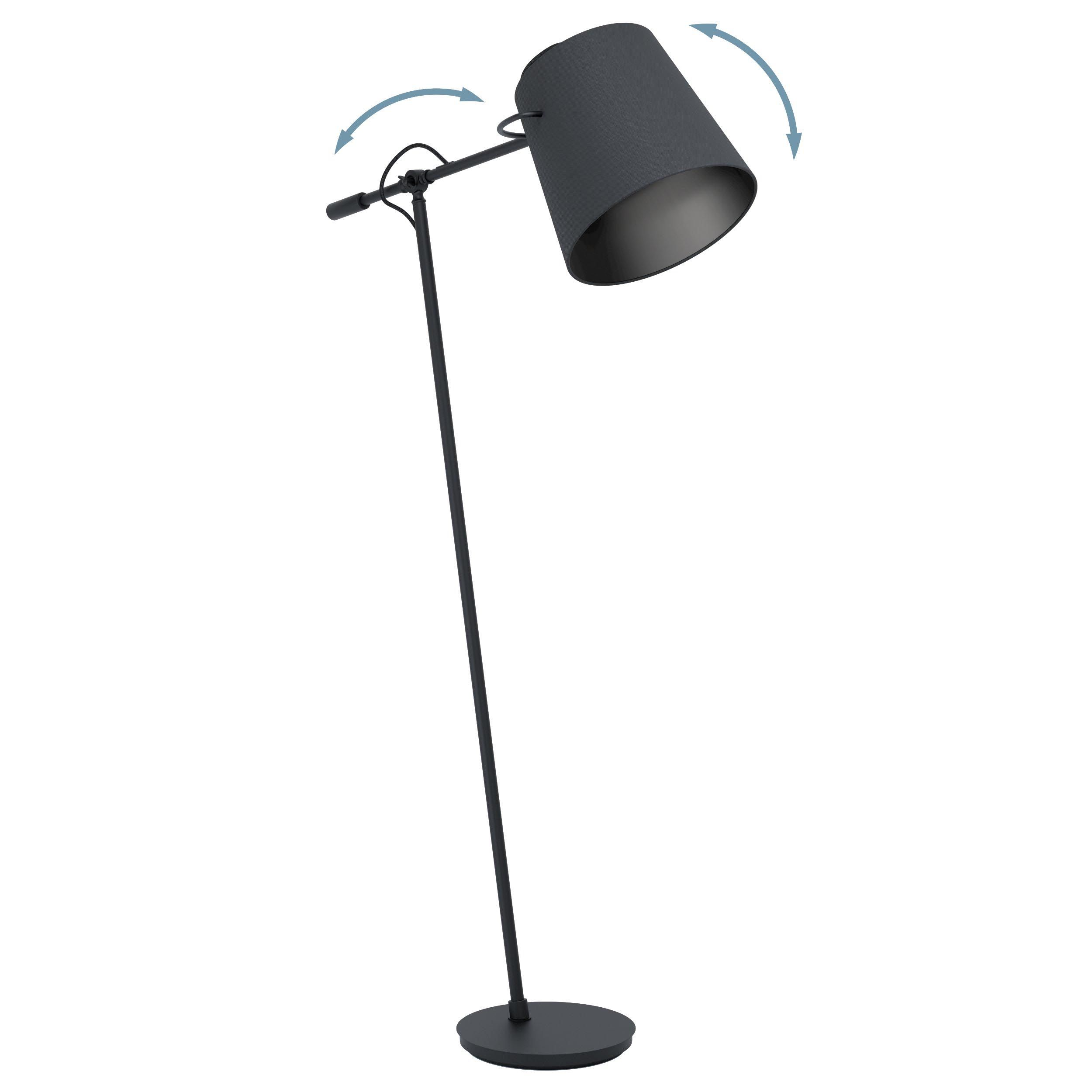 Lampadaire tissu noir GRANADILLOS E27 1X40W