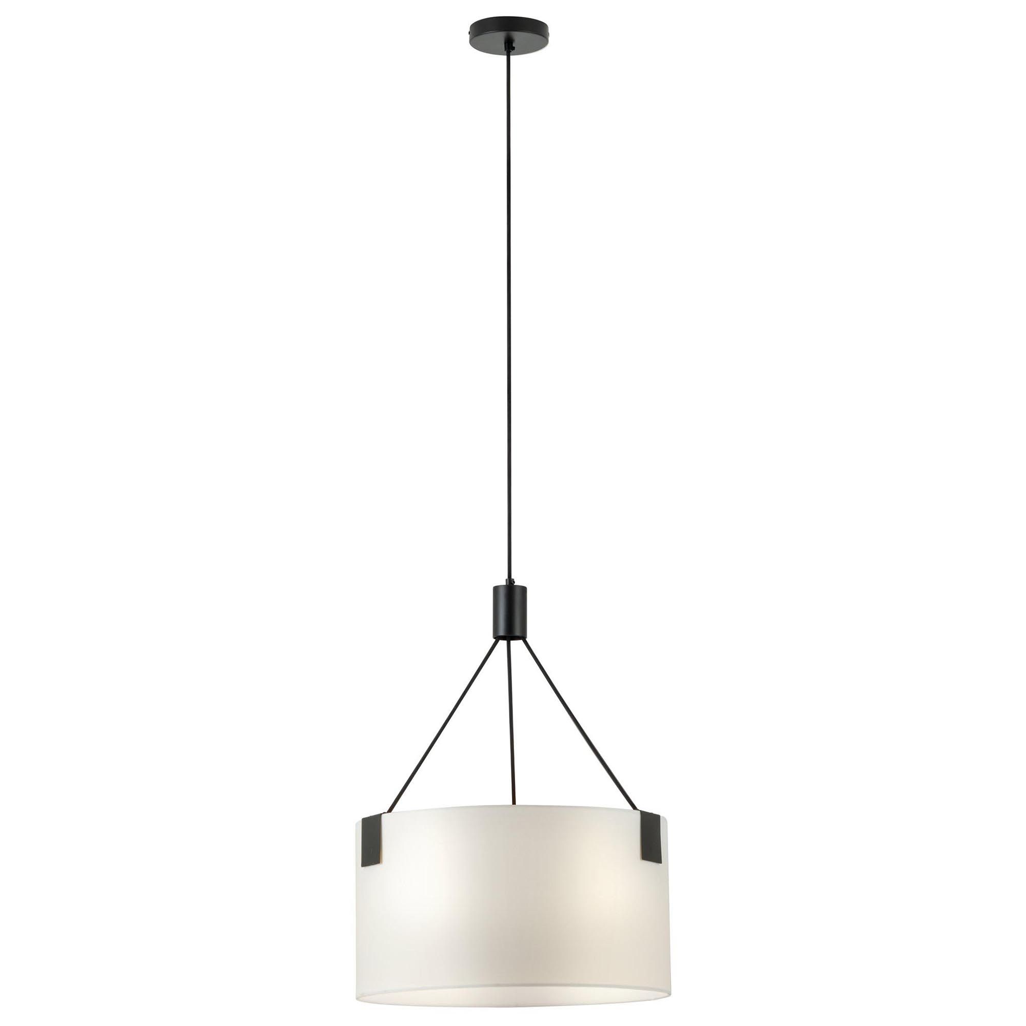 Suspension métal blanc TORTOLA E27 3X40W