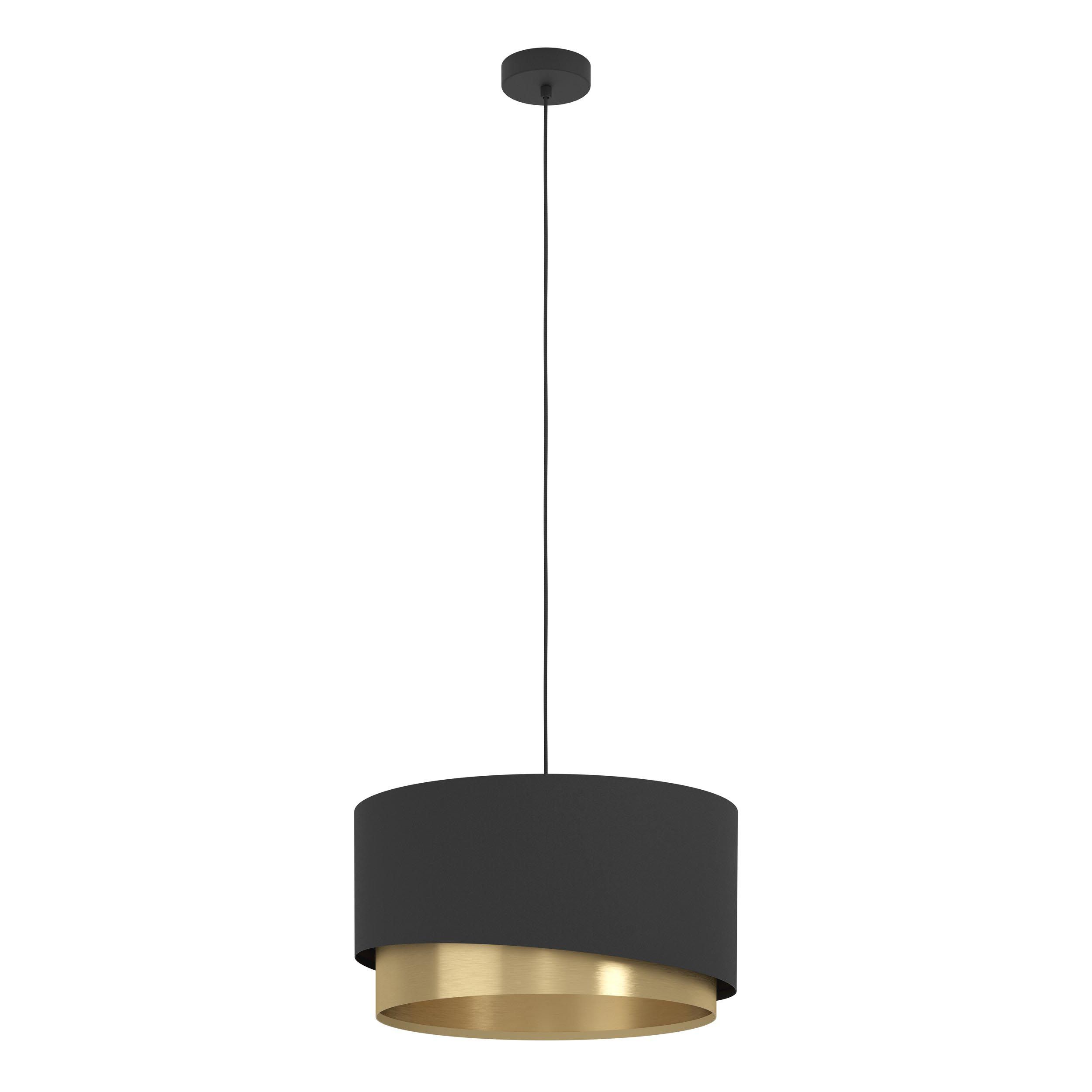 Suspension tissu noir MANDERLINE D45CM E27 1X40W