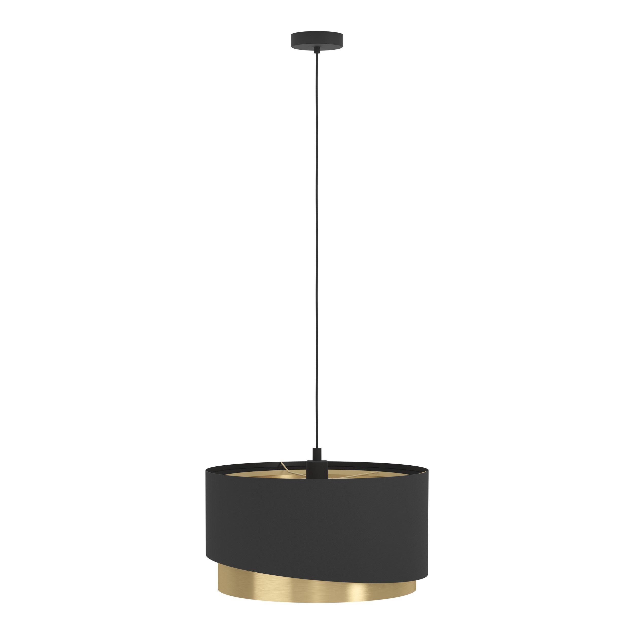 Suspension tissu noir MANDERLINE D45CM E27 1X40W