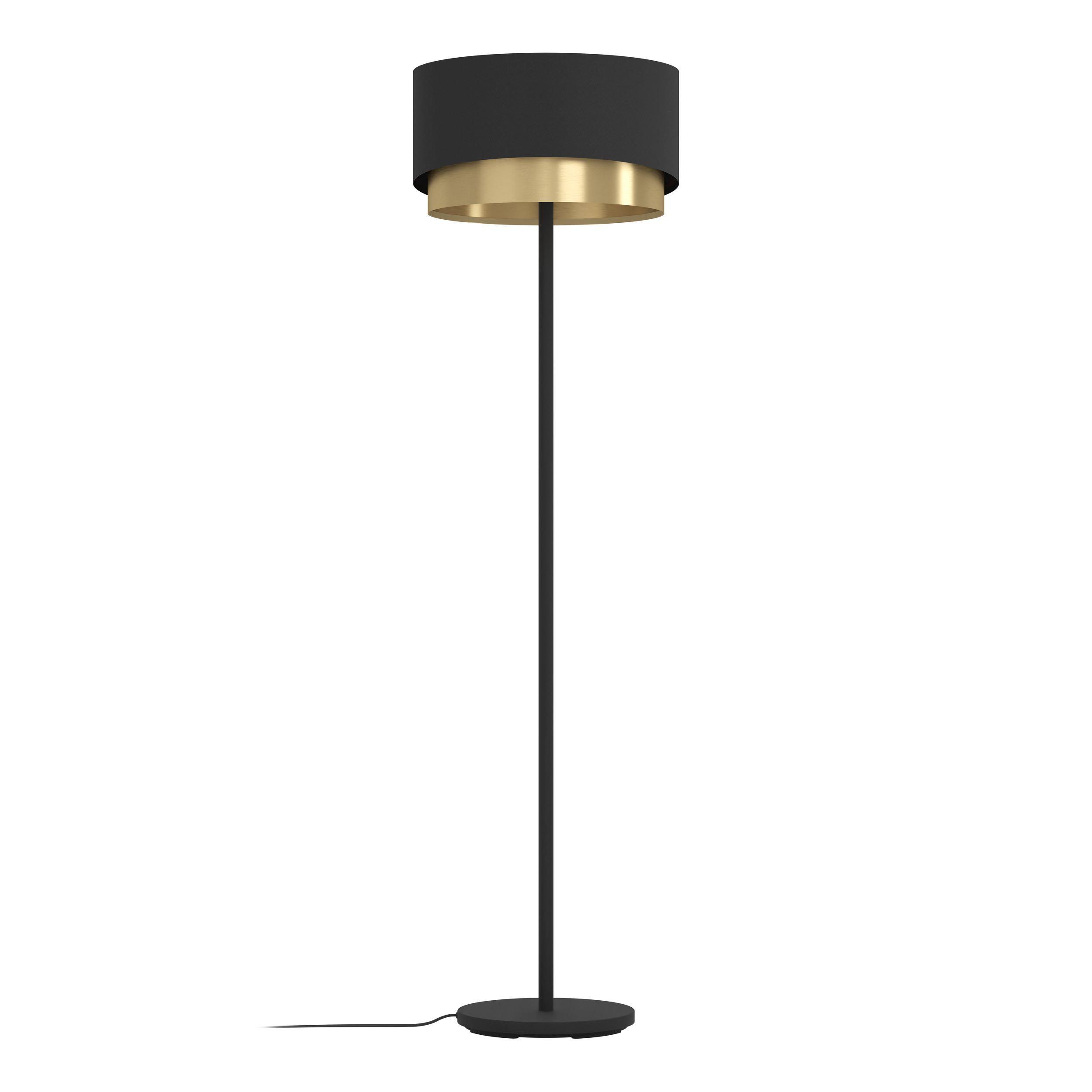 Lampadaire tissu noir MANDERLINE E27 1X40W