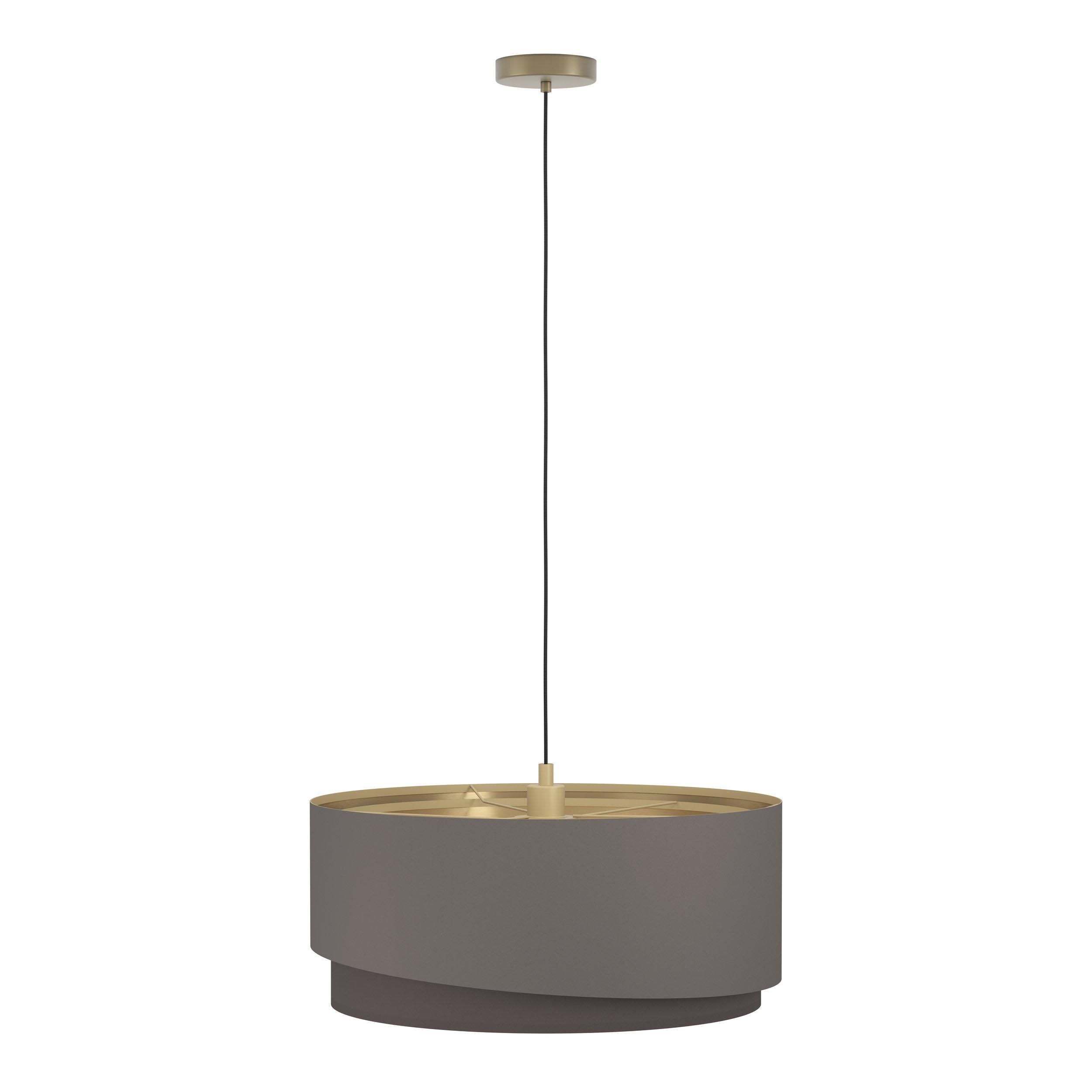 Suspension tissu marron MANDERLINE D56CM E27 1X40W