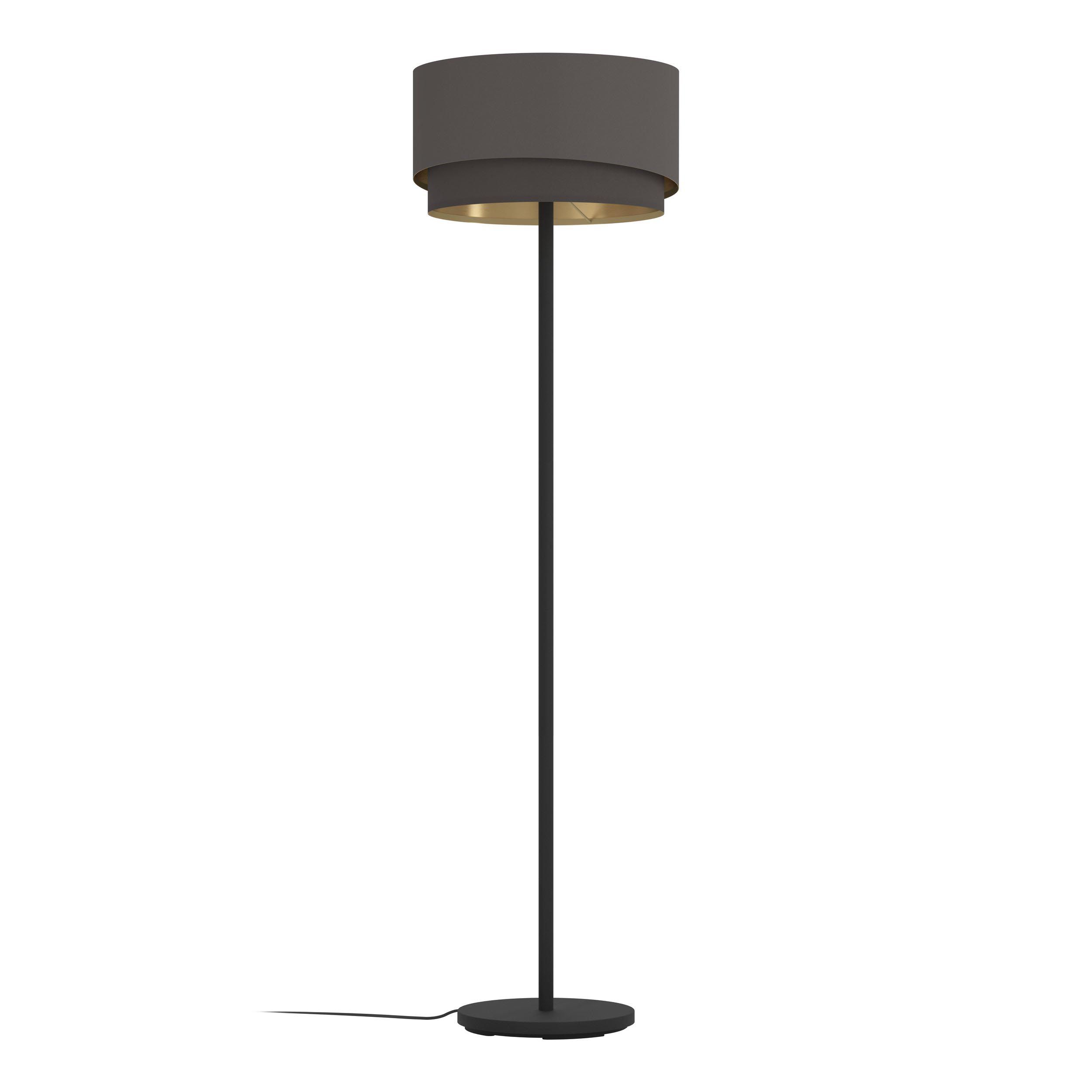 Lampadaire tissu marron MANDERLINE E27 1X40W