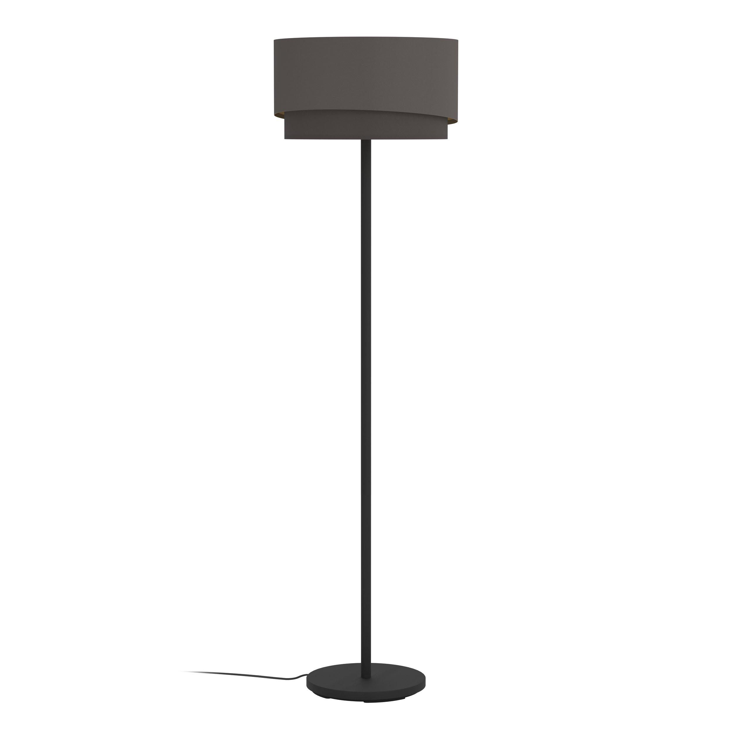 Lampadaire tissu marron MANDERLINE E27 1X40W