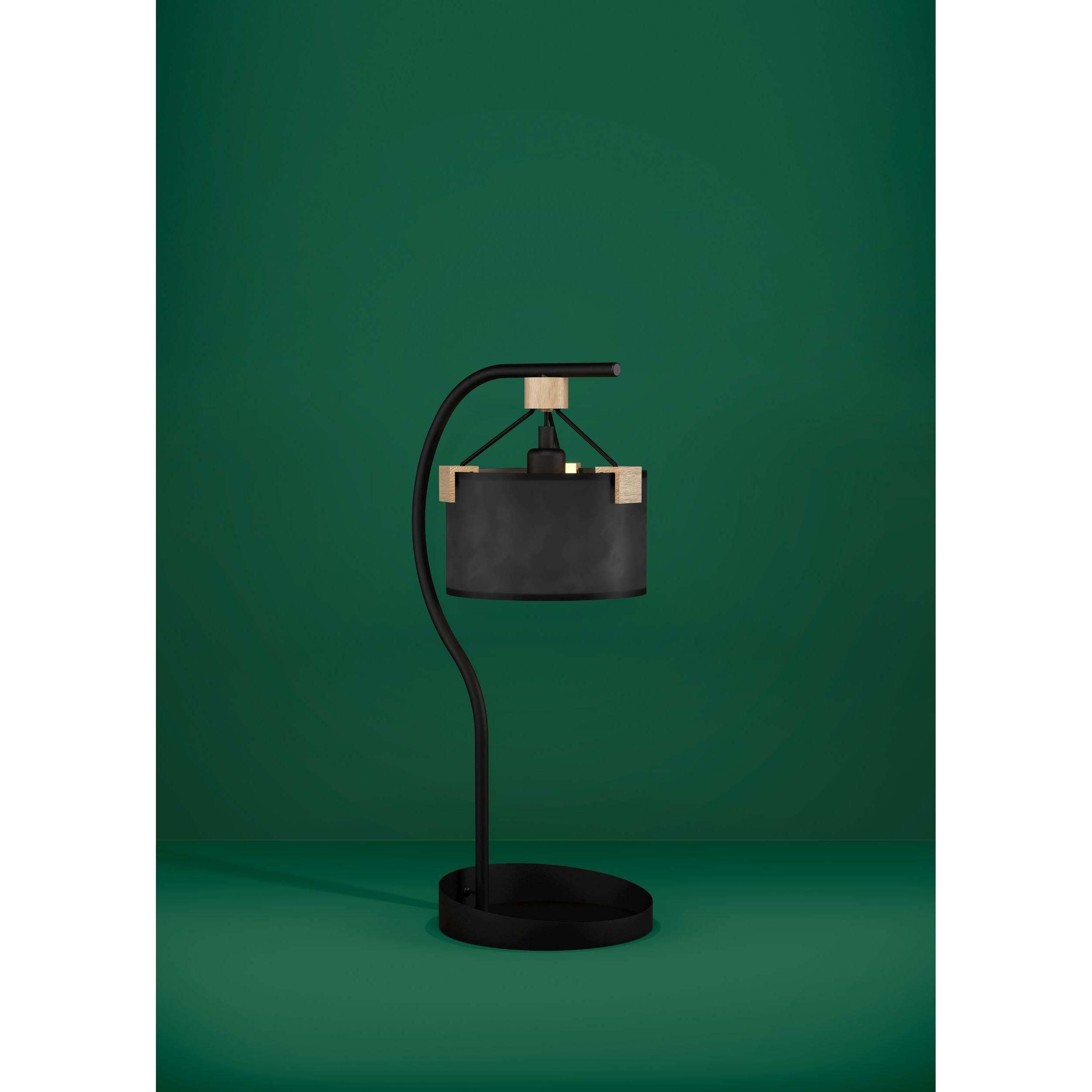 Lampe de table papier noir POTOSI E27 1X40W