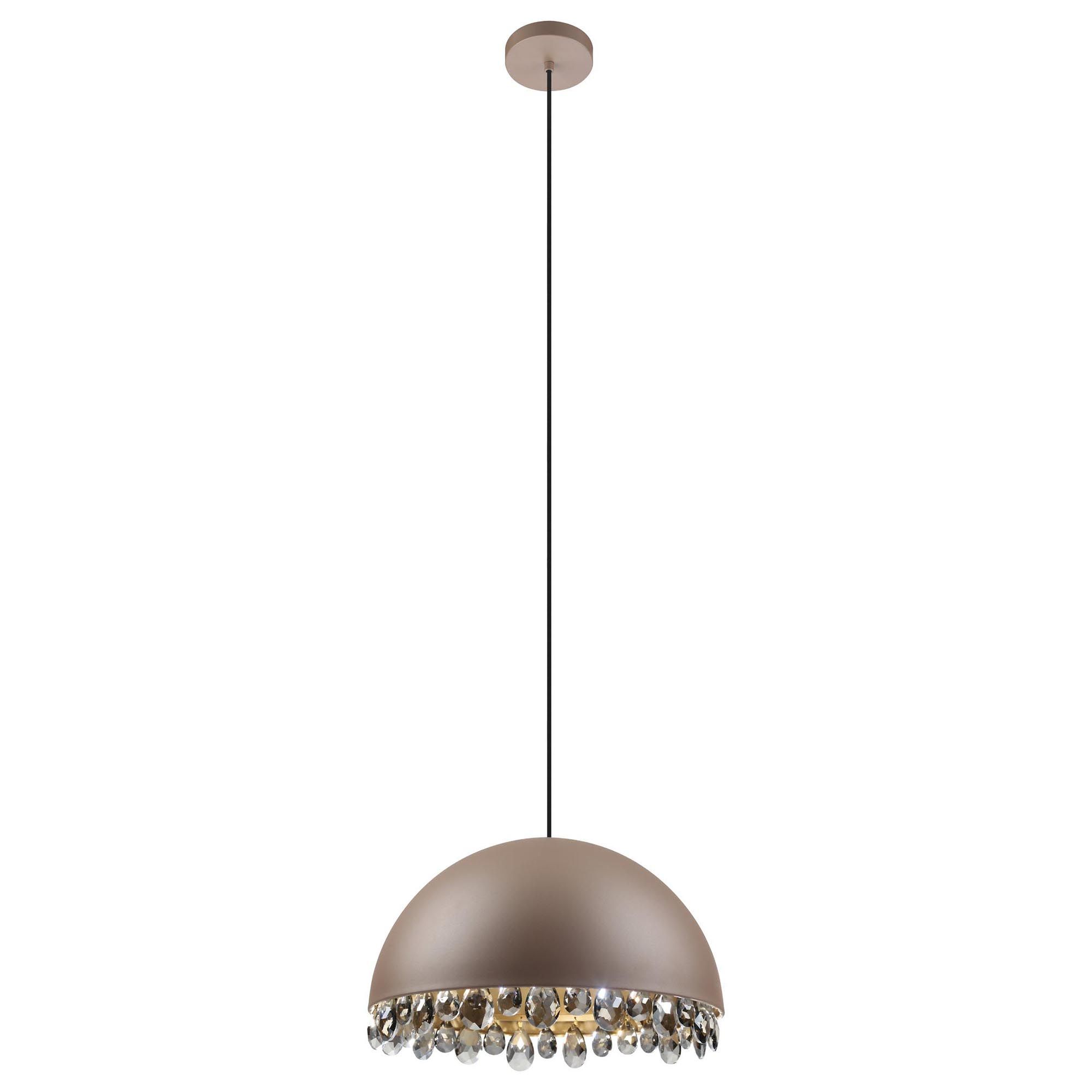 Suspension métal marron GAETANO 2 E27 1X40W