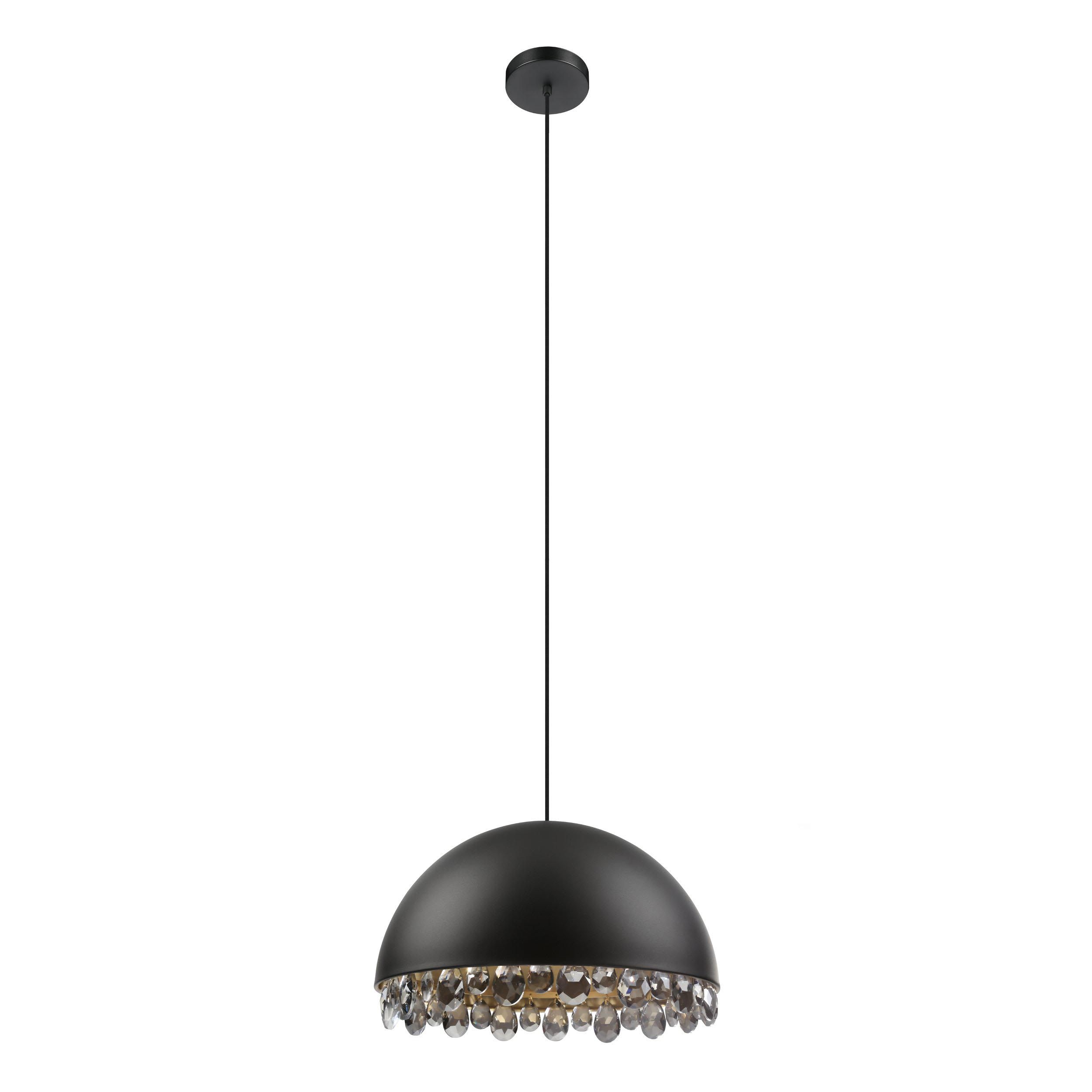 Suspension métal noir GAETANO 2 E27 1X40W