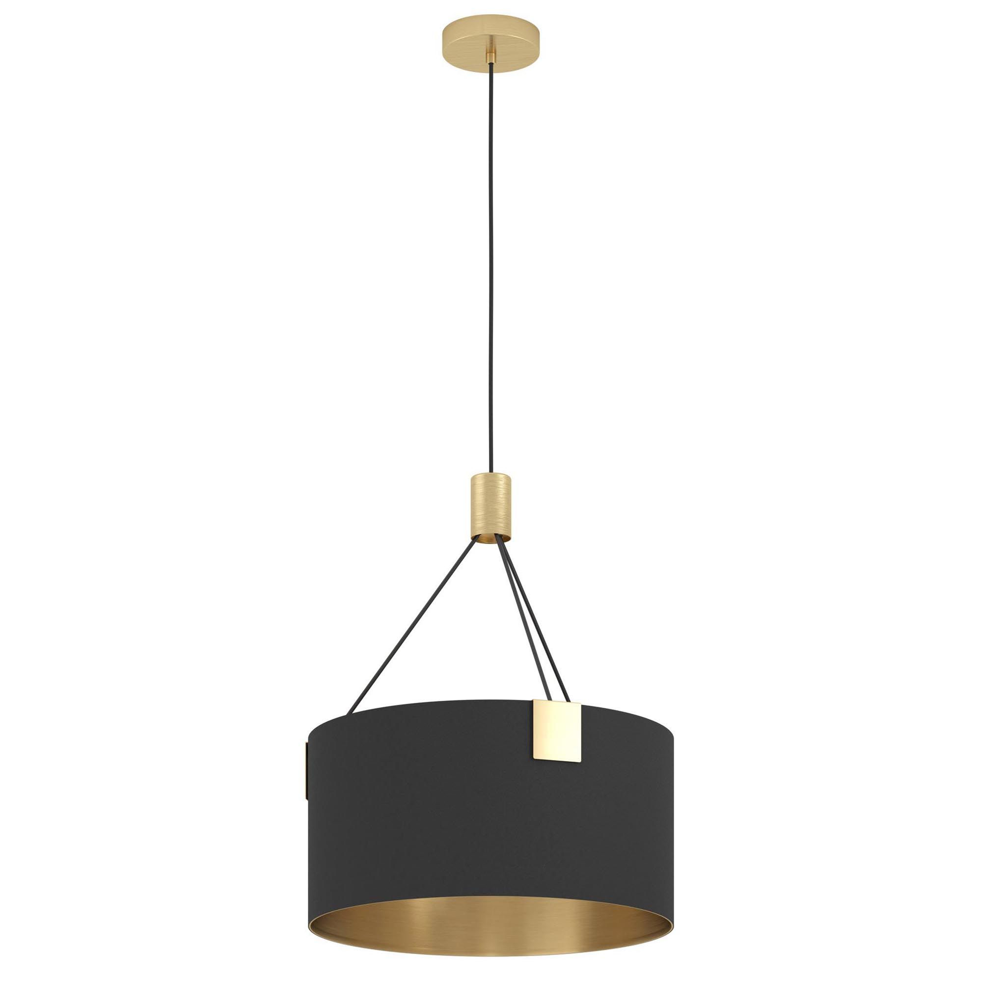 Suspension métal noir TORTOLA 1 E27 3X40W