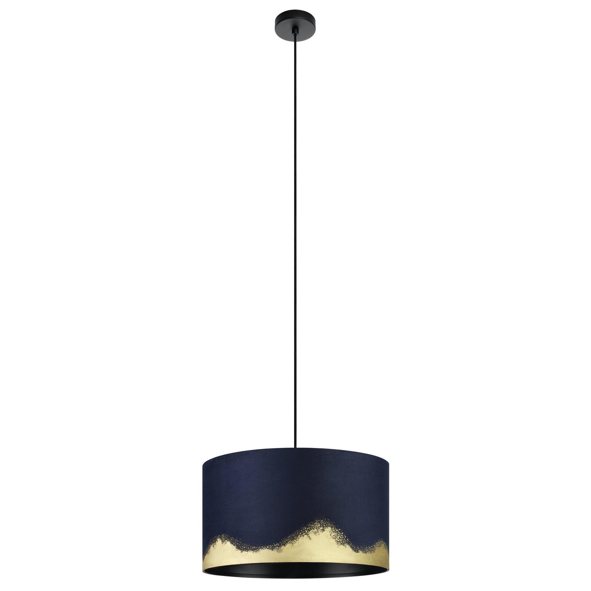 Suspension tissu noir CASUARITA E27 1X40W