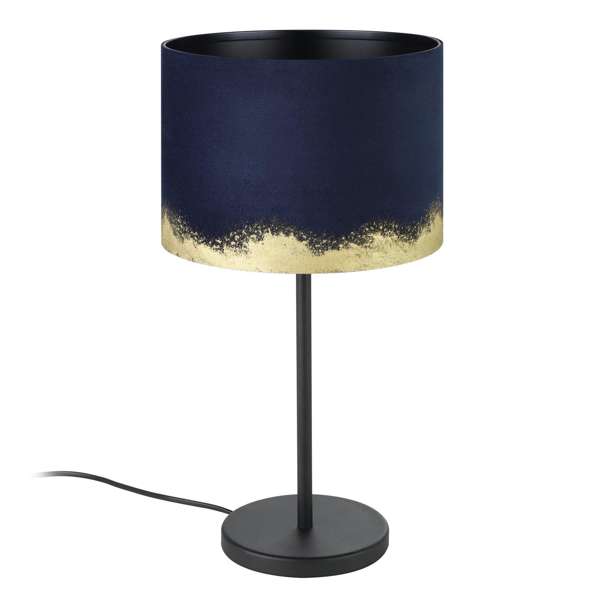 Lampe de table tissu bleu CASUARITA E27 1X40W