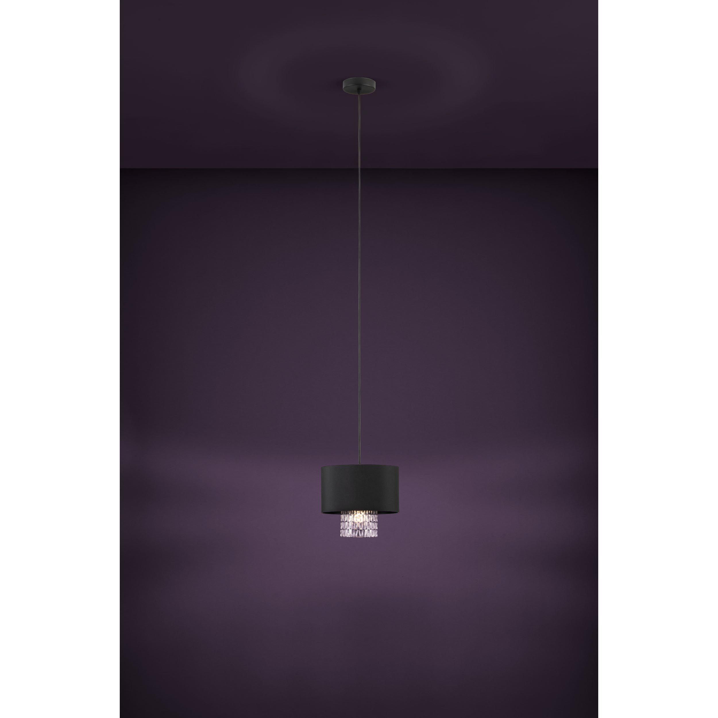 Suspension métal noir SAPUARA E27 1X40W