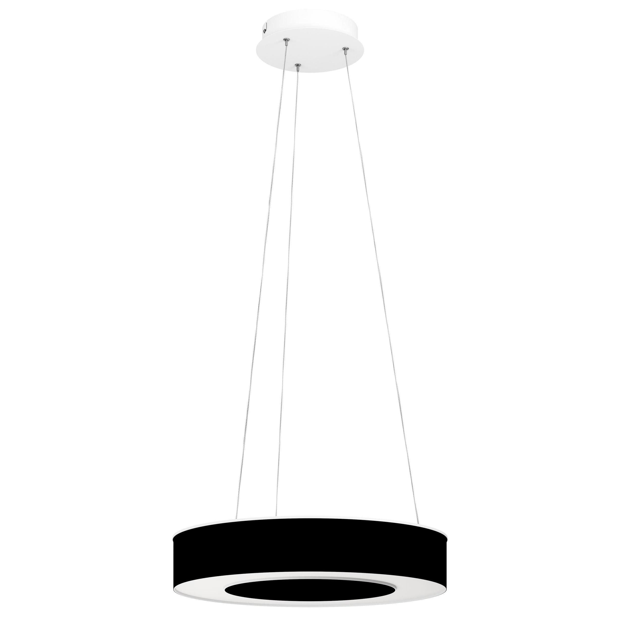 Suspension tissu noir GUAMARE LED INT 2X34W