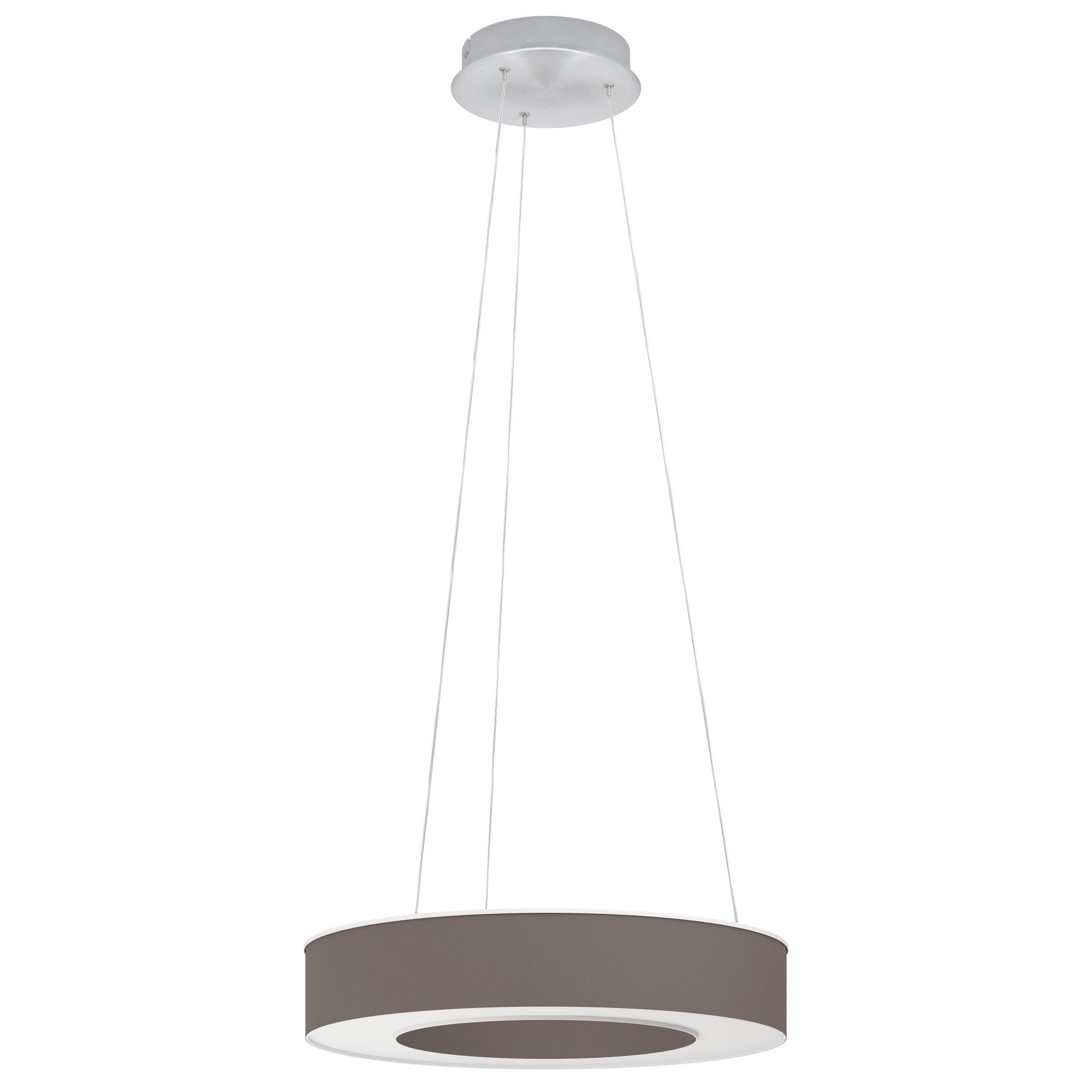 Suspension tissu marron GUAMARE LED INT 1X34W