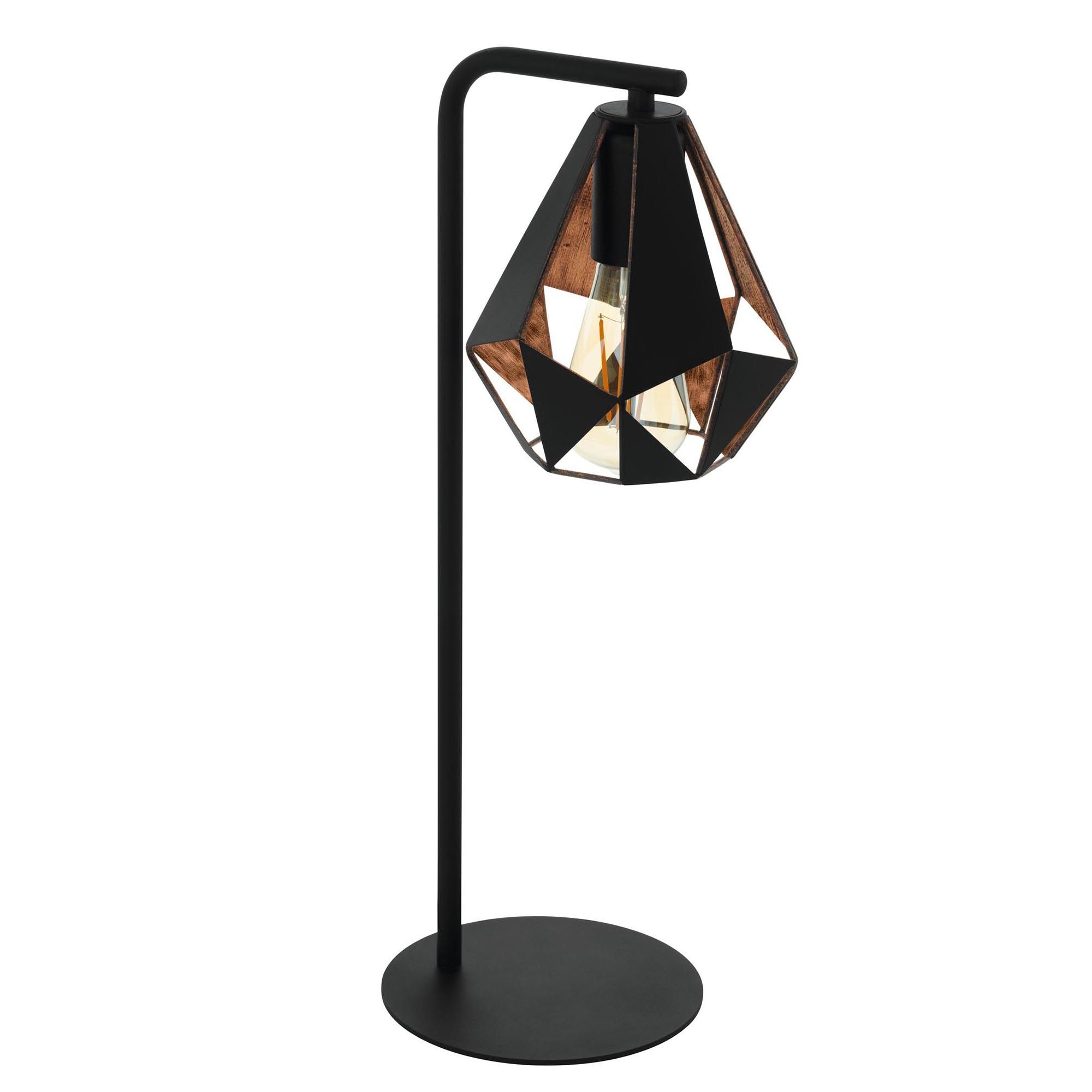 Lampe de table métal noir CARLTON 4 E27 1X60W