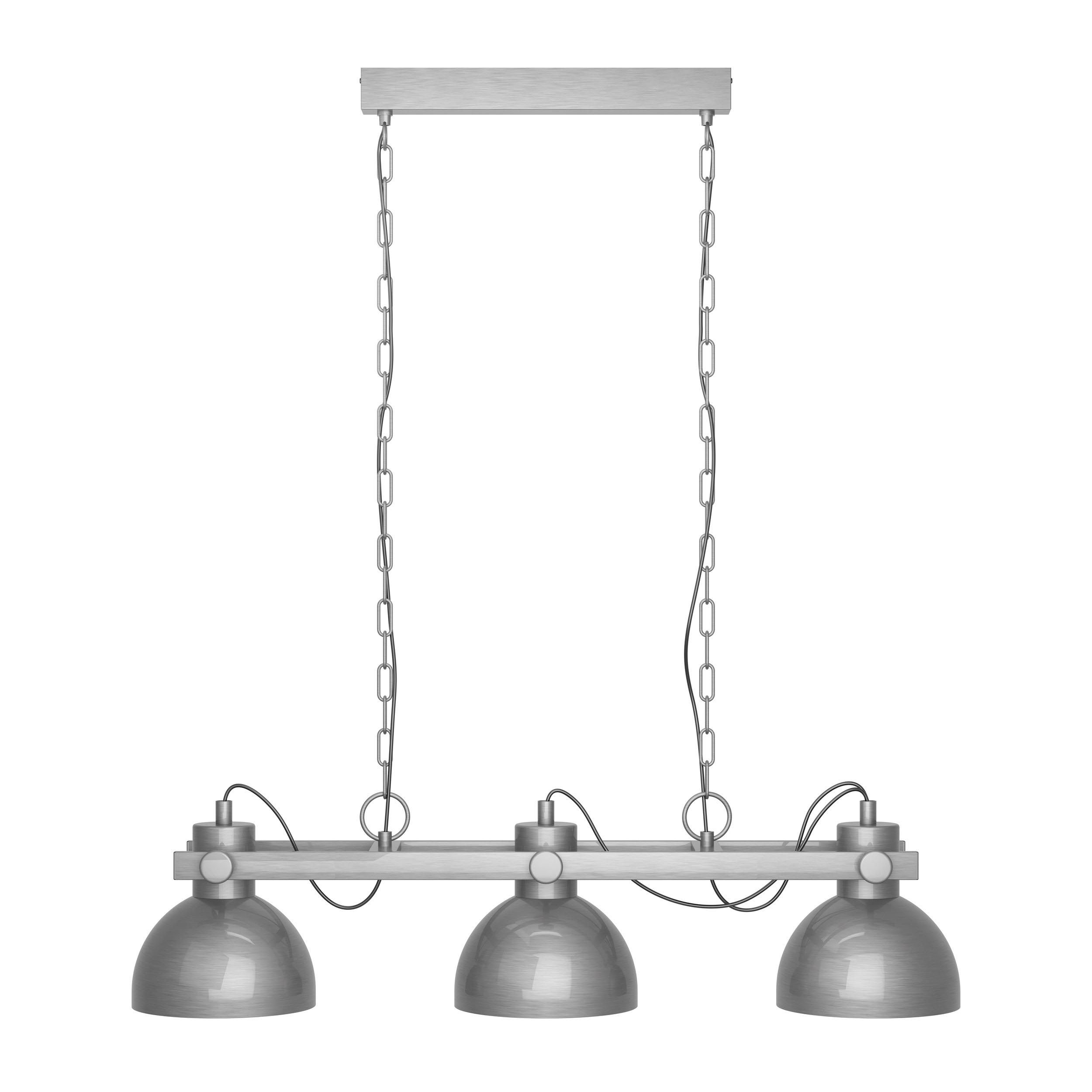 Suspension métal gris LUBENHAM 1 E27 3X28W