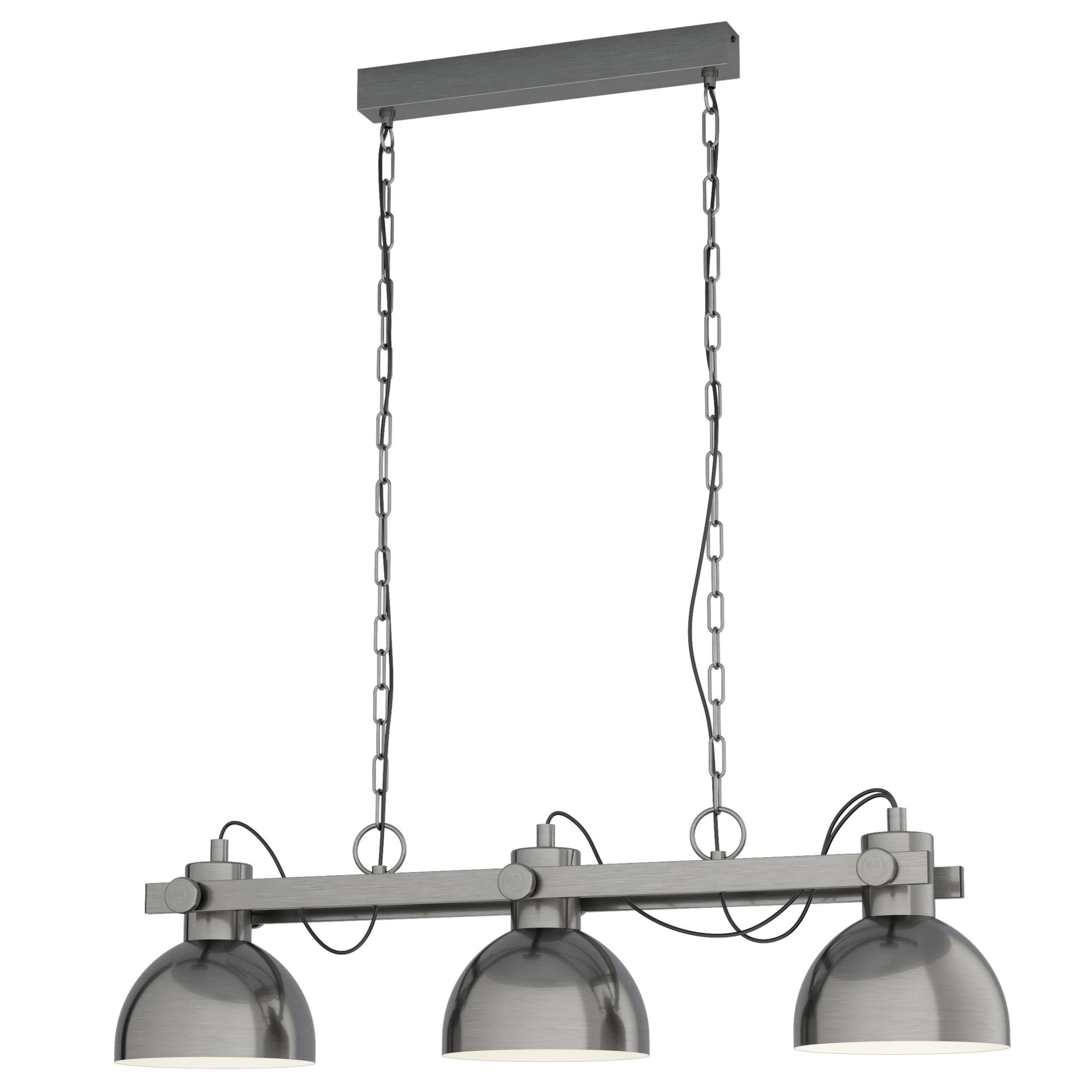 Suspension métal gris LUBENHAM 1 E27 3X28W