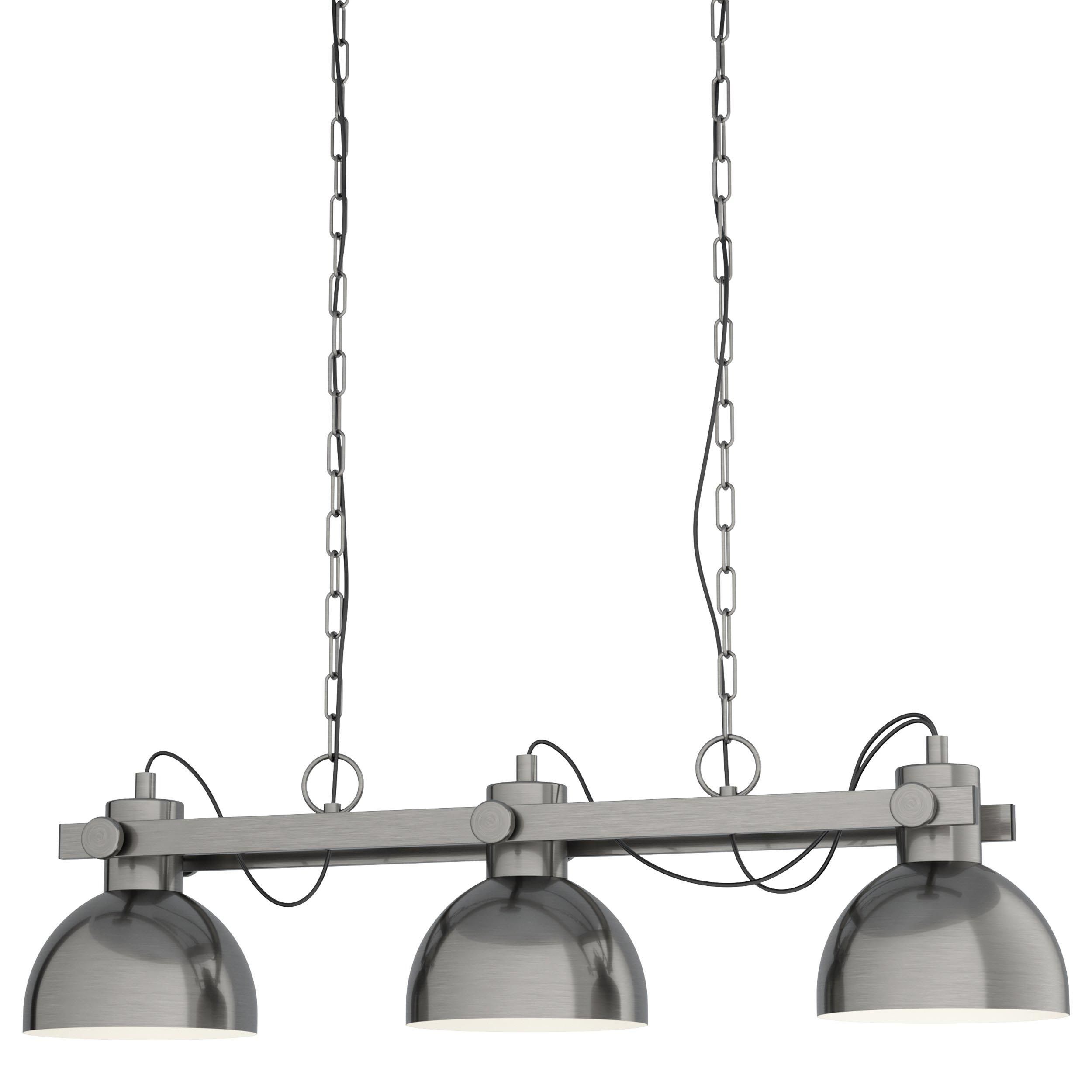 Suspension métal gris LUBENHAM 1 E27 3X28W