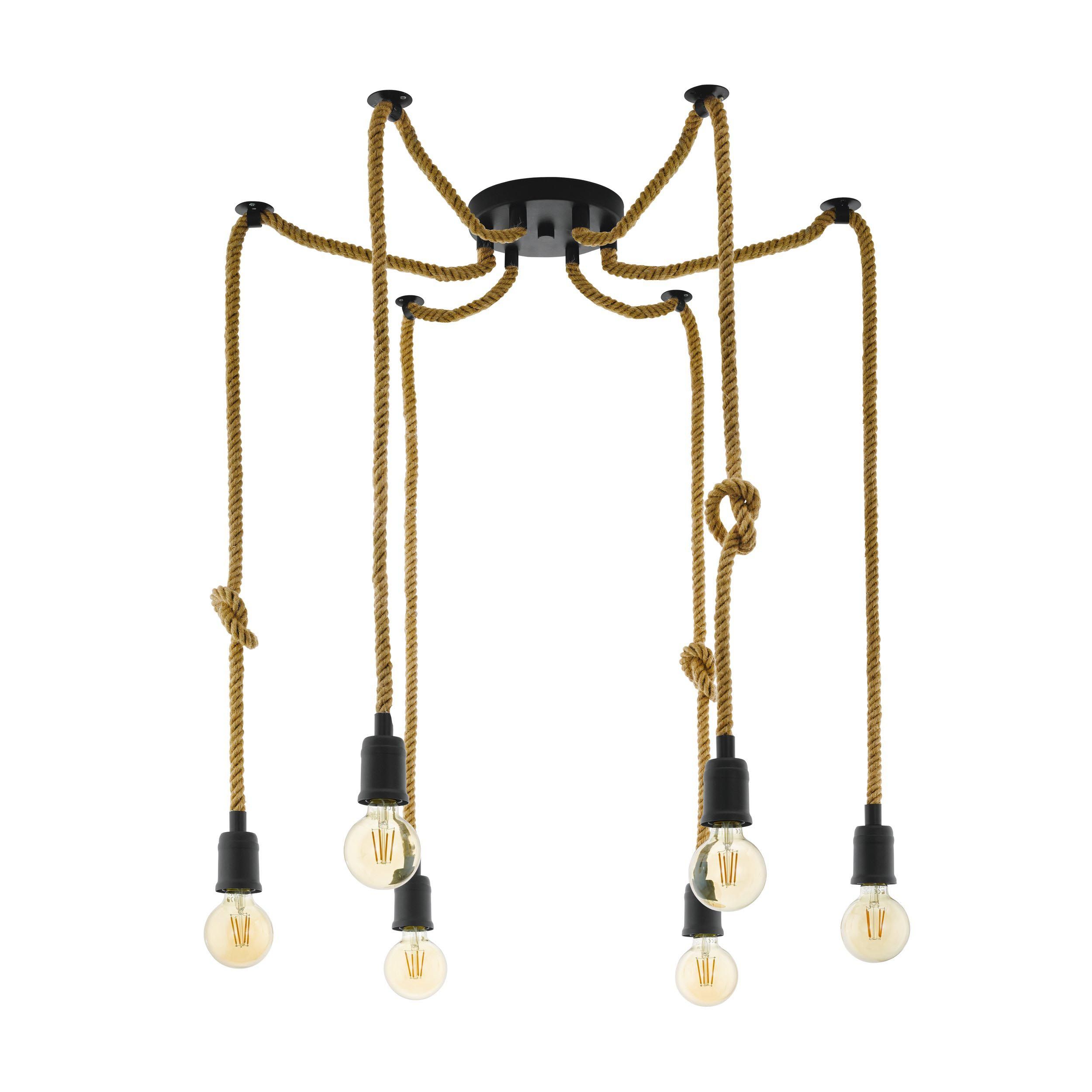 Suspension métal noir RAMPSIDE D18CM E27 6X28W