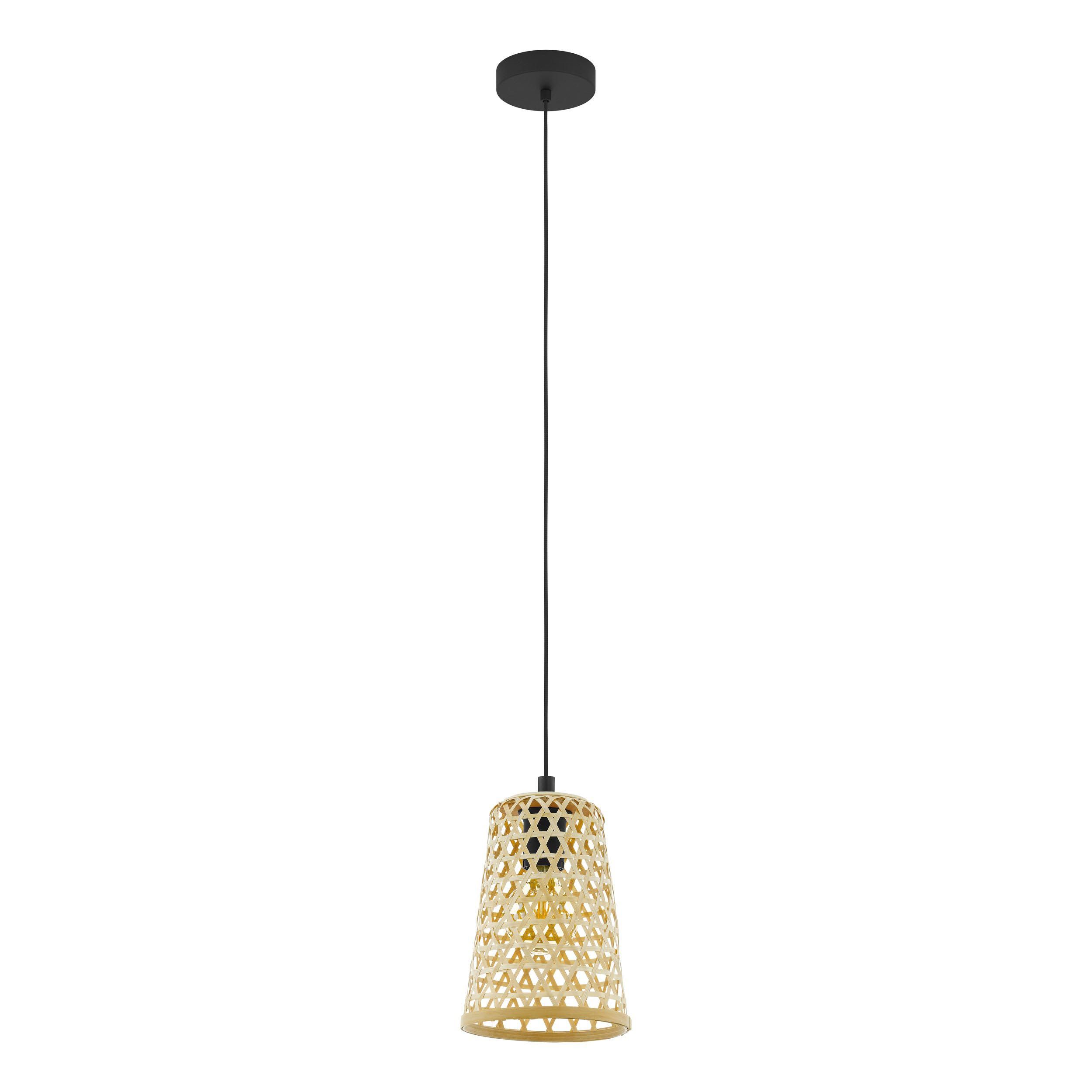 Suspension cannage naturel CLAVERDON E27 1X40W