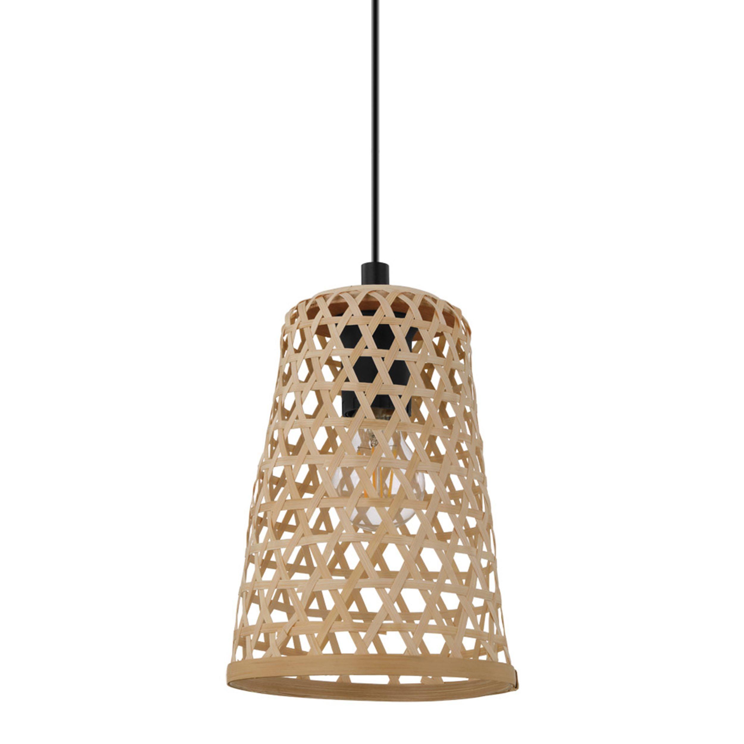 Suspension cannage naturel CLAVERDON E27 1X40W