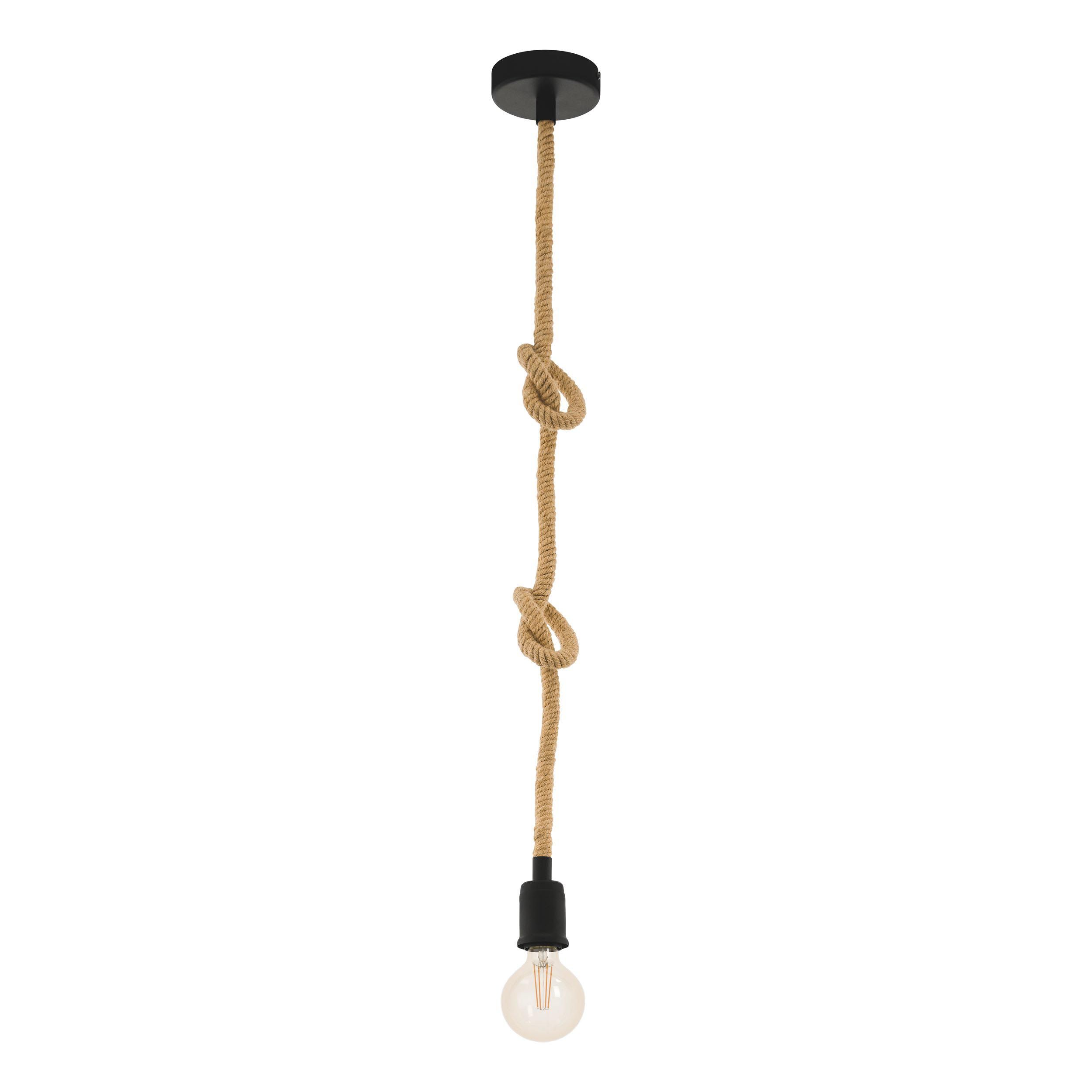 Suspension métal noir RAMPSIDE E27 1X28W