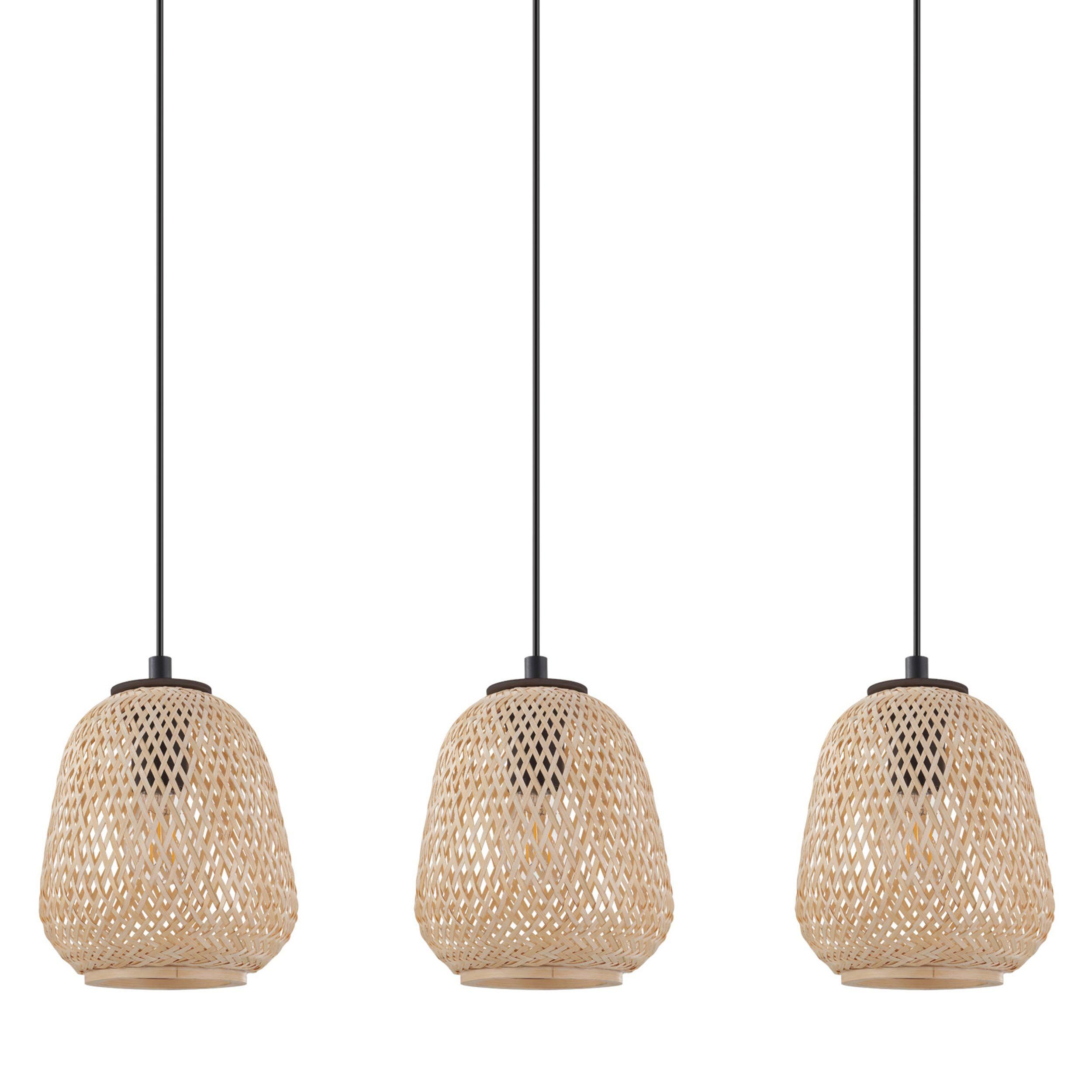 Suspension bois naturel DEMBLEBY E27 3X40W