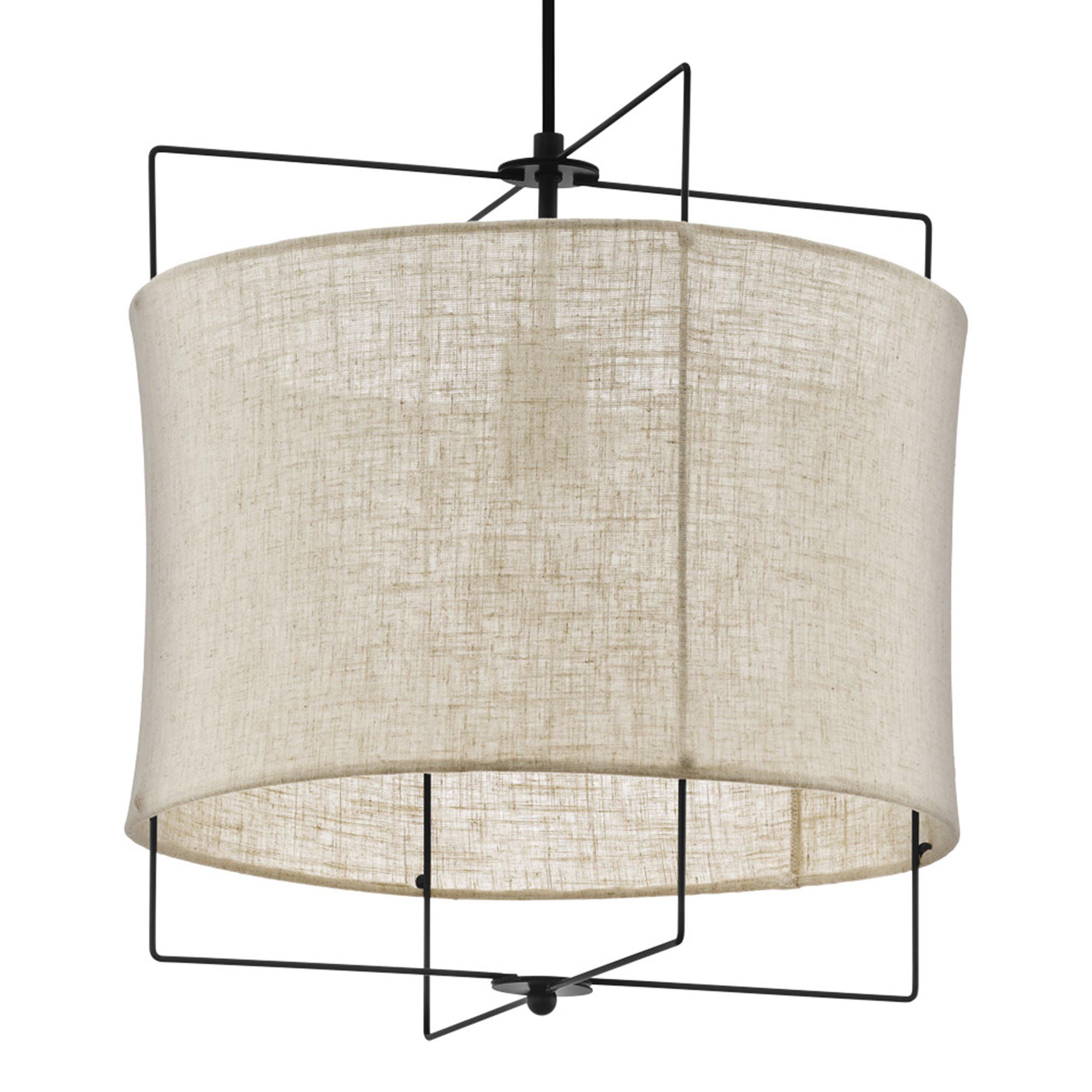 Suspension tissu beige BRIDEKIRK E27 1X40W