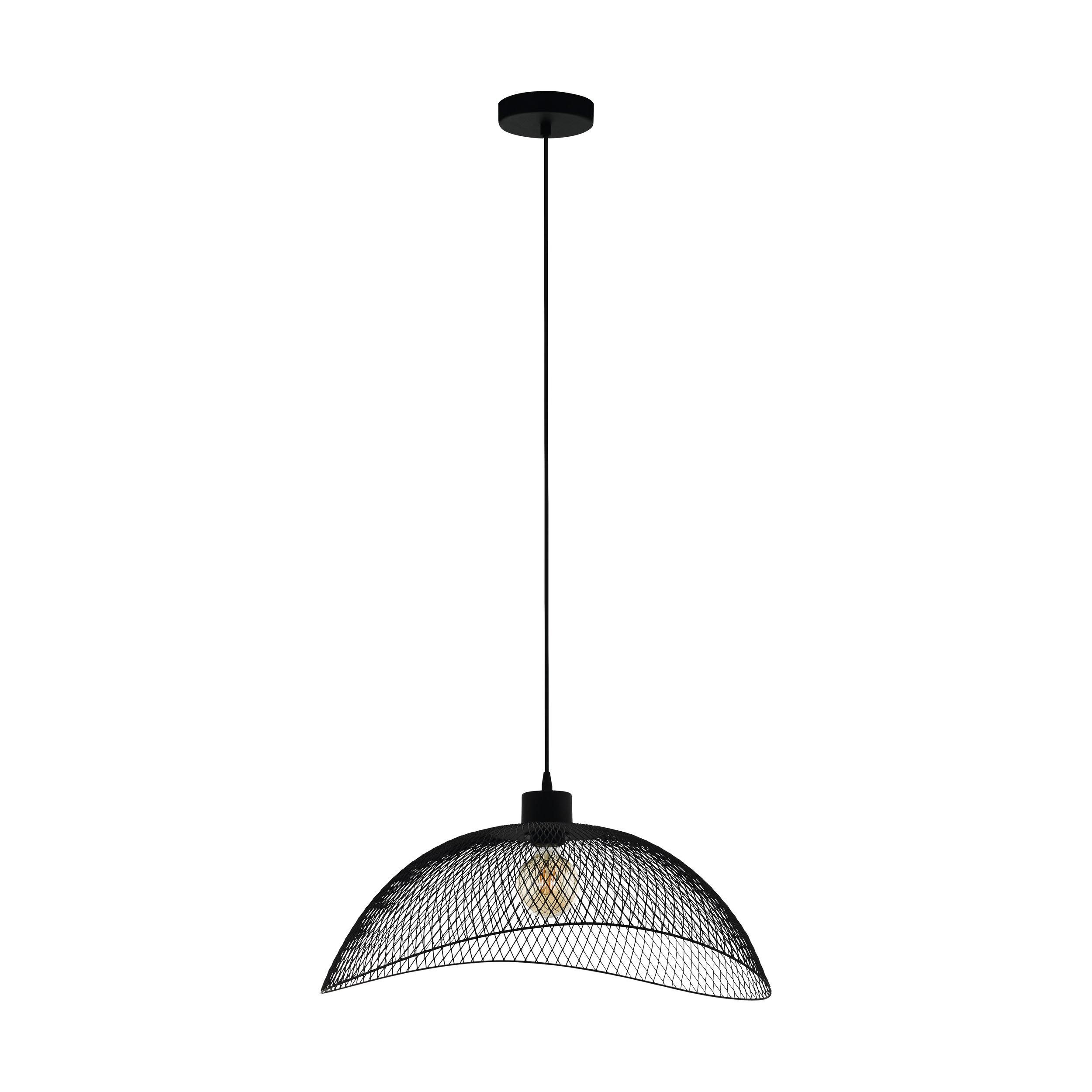 Suspension métal noir POMPEYA L56CM E27 1X60W