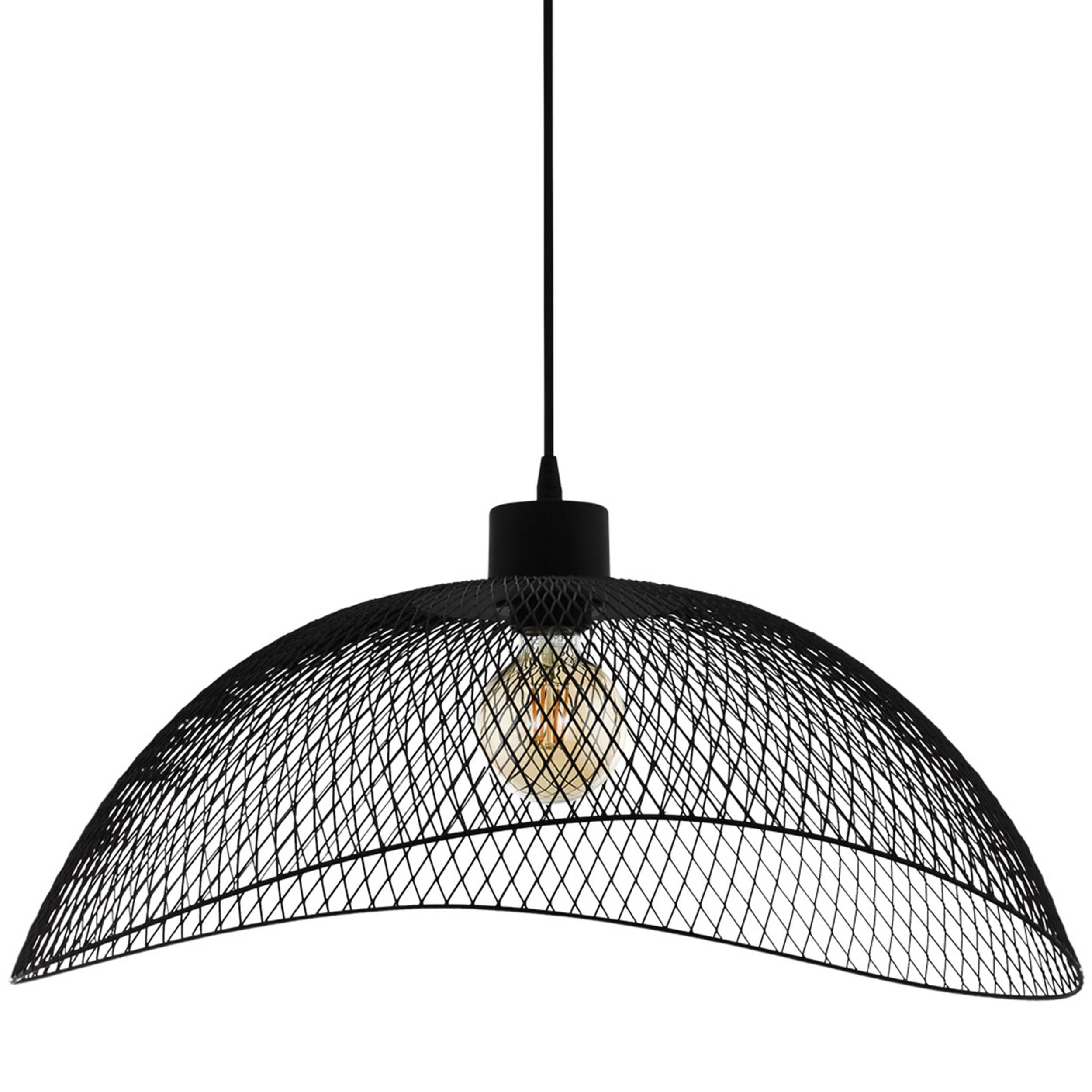 Suspension métal noir POMPEYA L56CM E27 1X60W