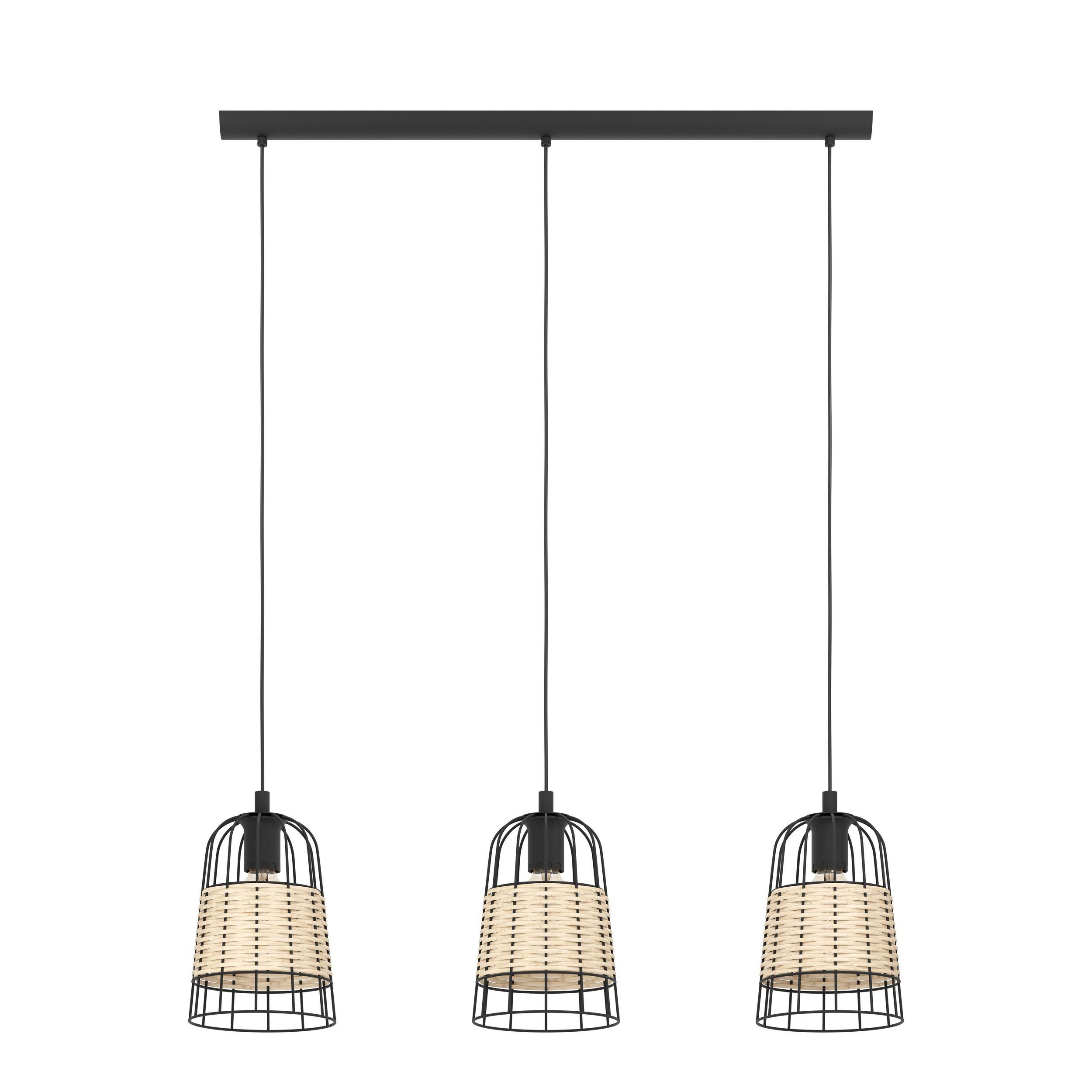 Suspension métal naturel ANWICK Barre 3 E27 3X40W