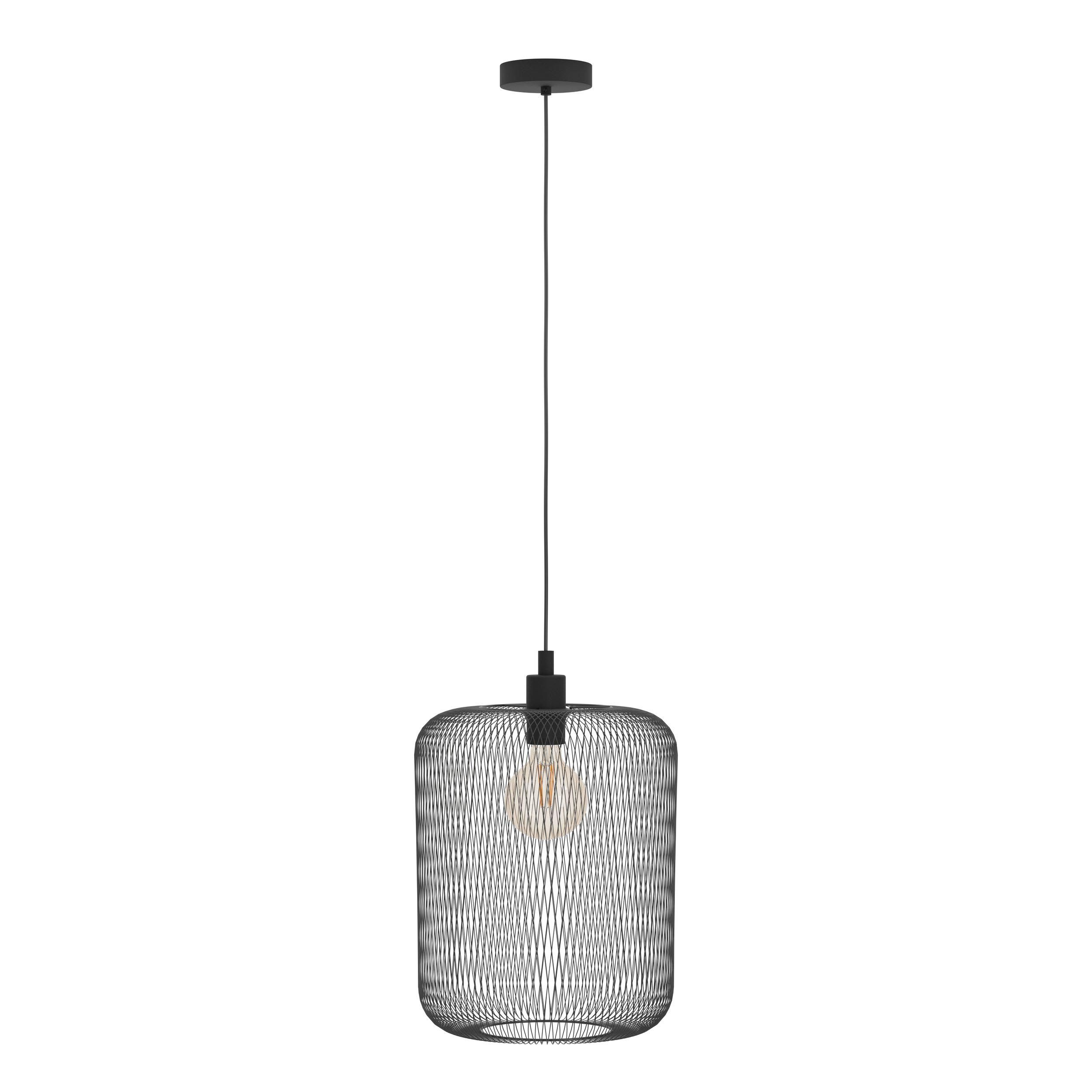 Suspension métal noir WRINGTON E27 1X60W