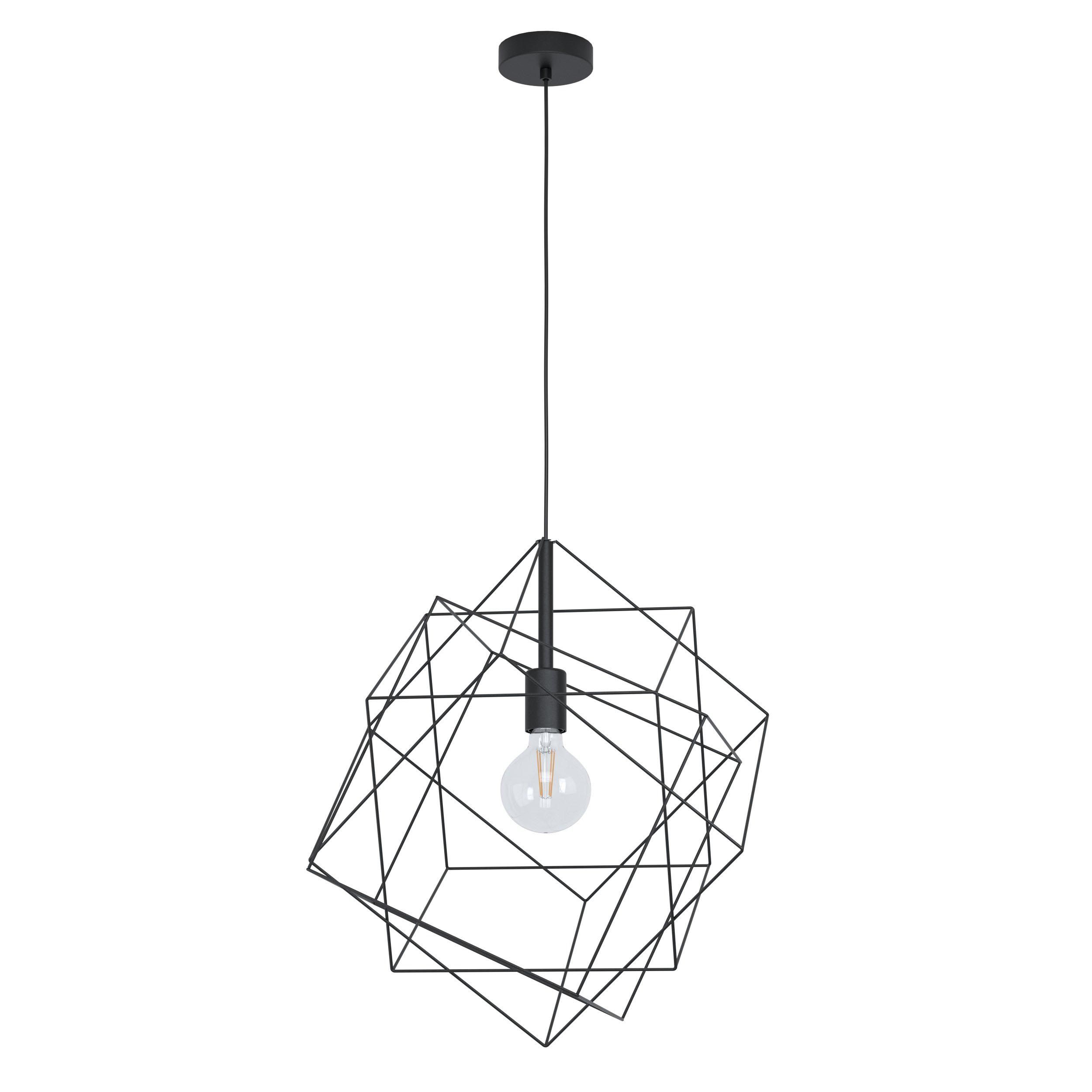 Suspension métal noir STRAITON d51,5 cm E27 1X60W