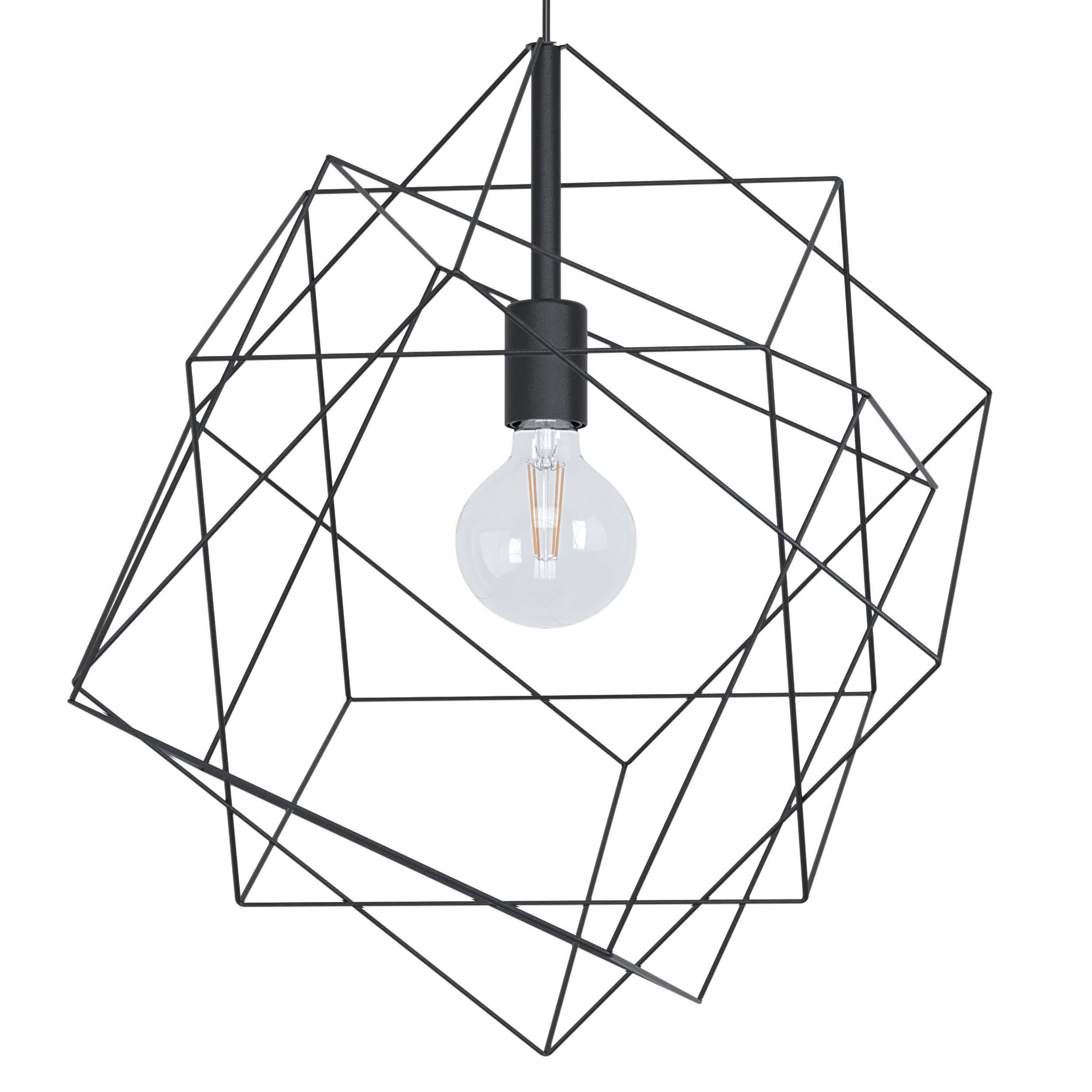 Suspension métal noir STRAITON d51,5 cm E27 1X60W