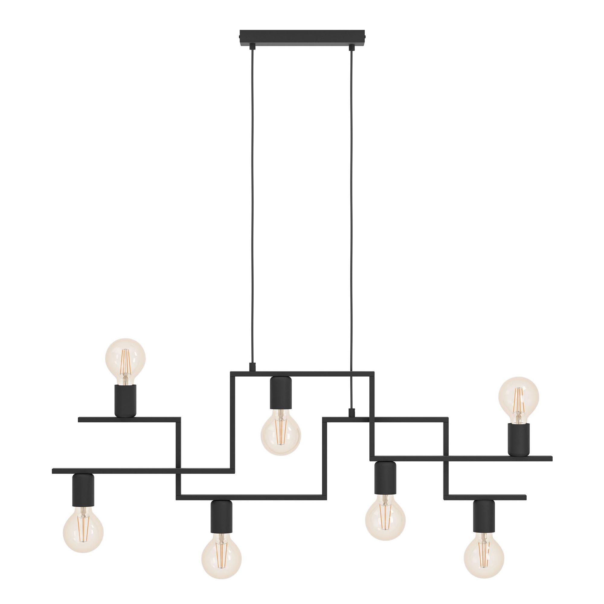 Suspension métal noir FEMBARD E27 7X60W