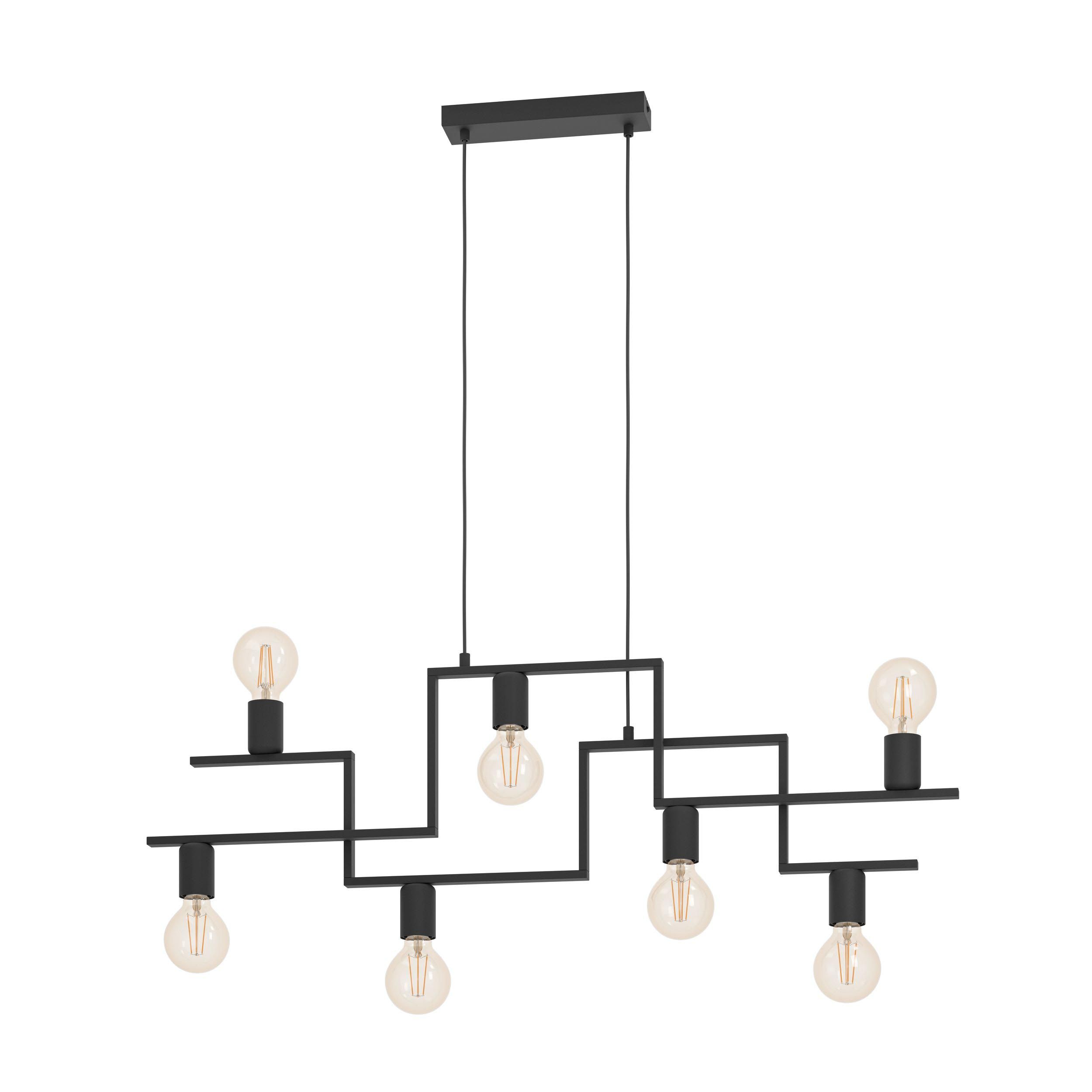 Suspension métal noir FEMBARD E27 7X60W