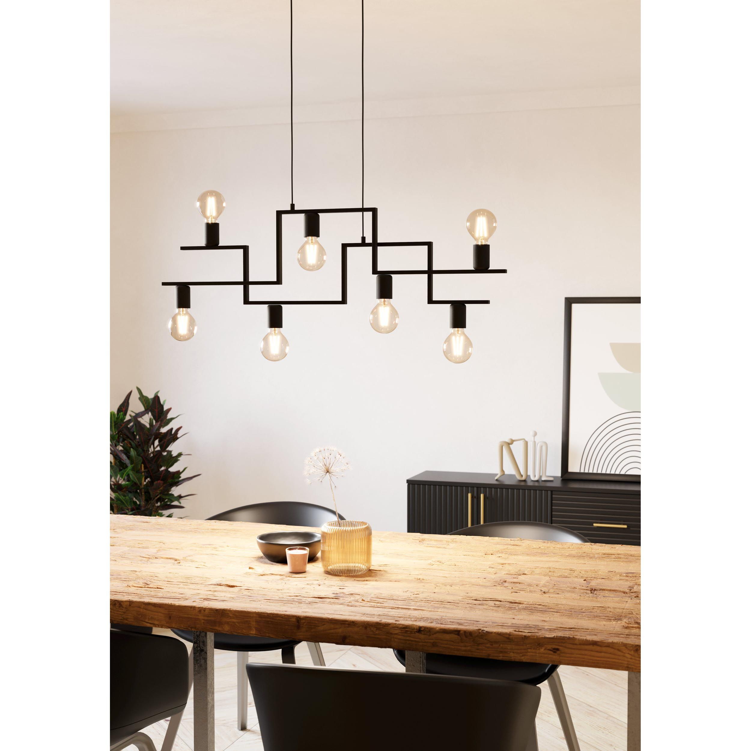 Suspension métal noir FEMBARD E27 7X60W