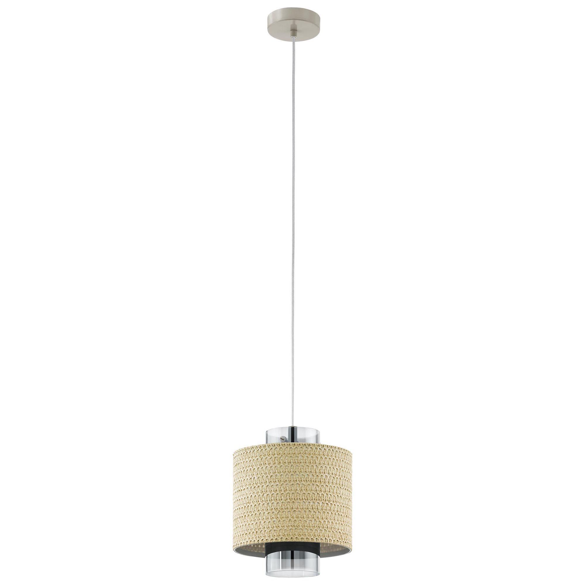 Suspension fibre naturelle naturel MEDIOUNA E27 1X40W