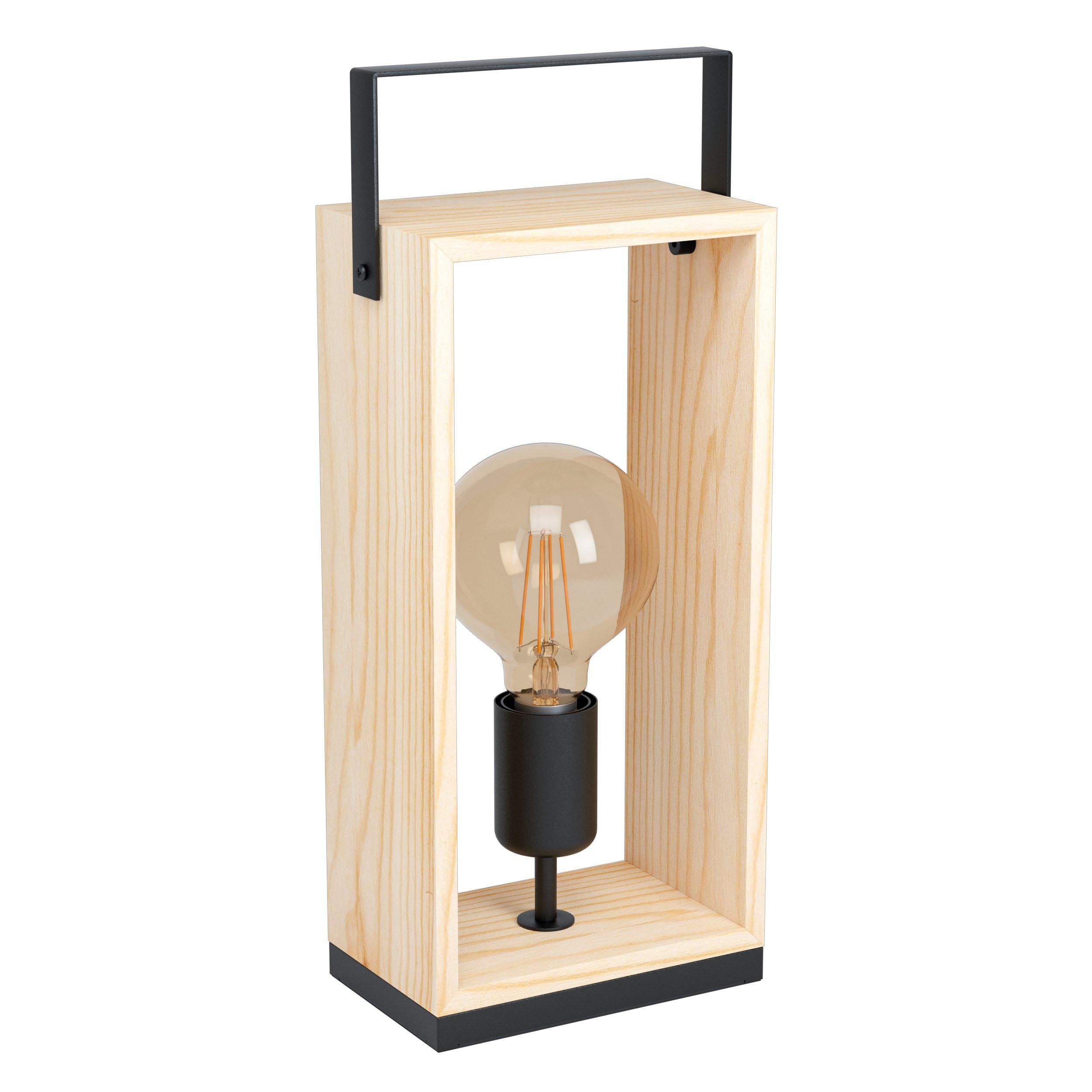 Lampe de table bois naturel FAMBOROUGH E27 1X40W