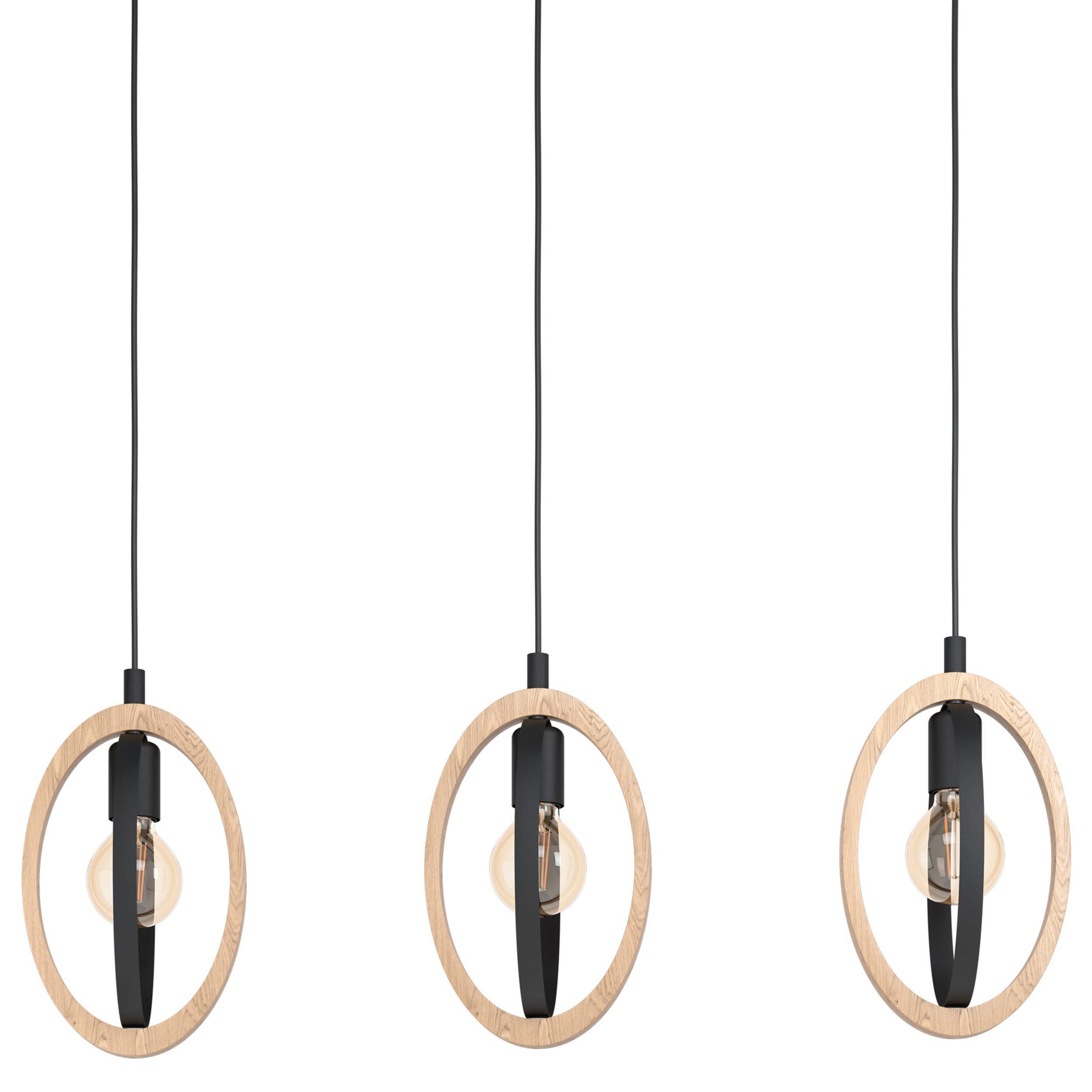 Suspension métal noir BASILDON Barre 3 E27 3X40W