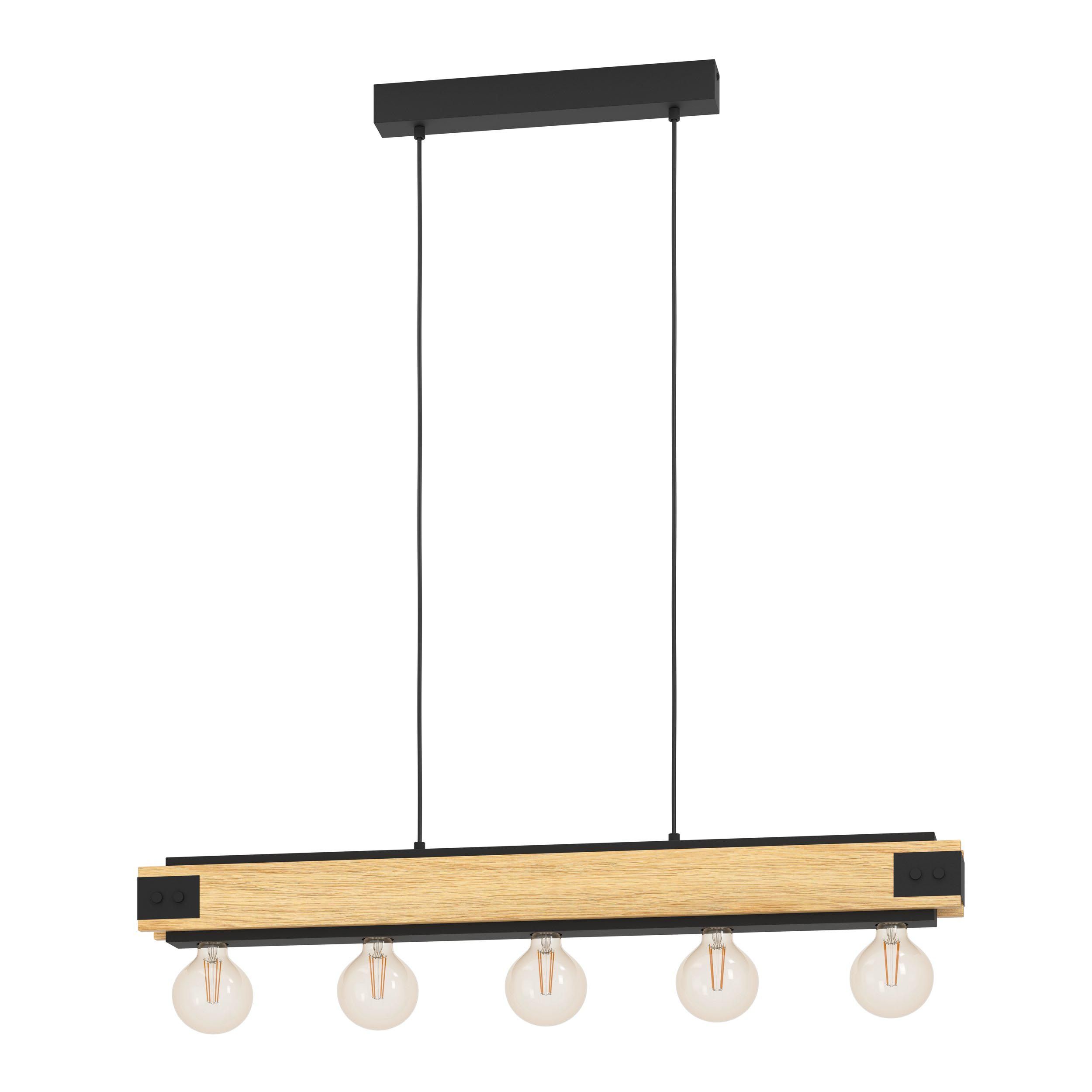 Suspension métal marron LAYHAM E27 5X60W