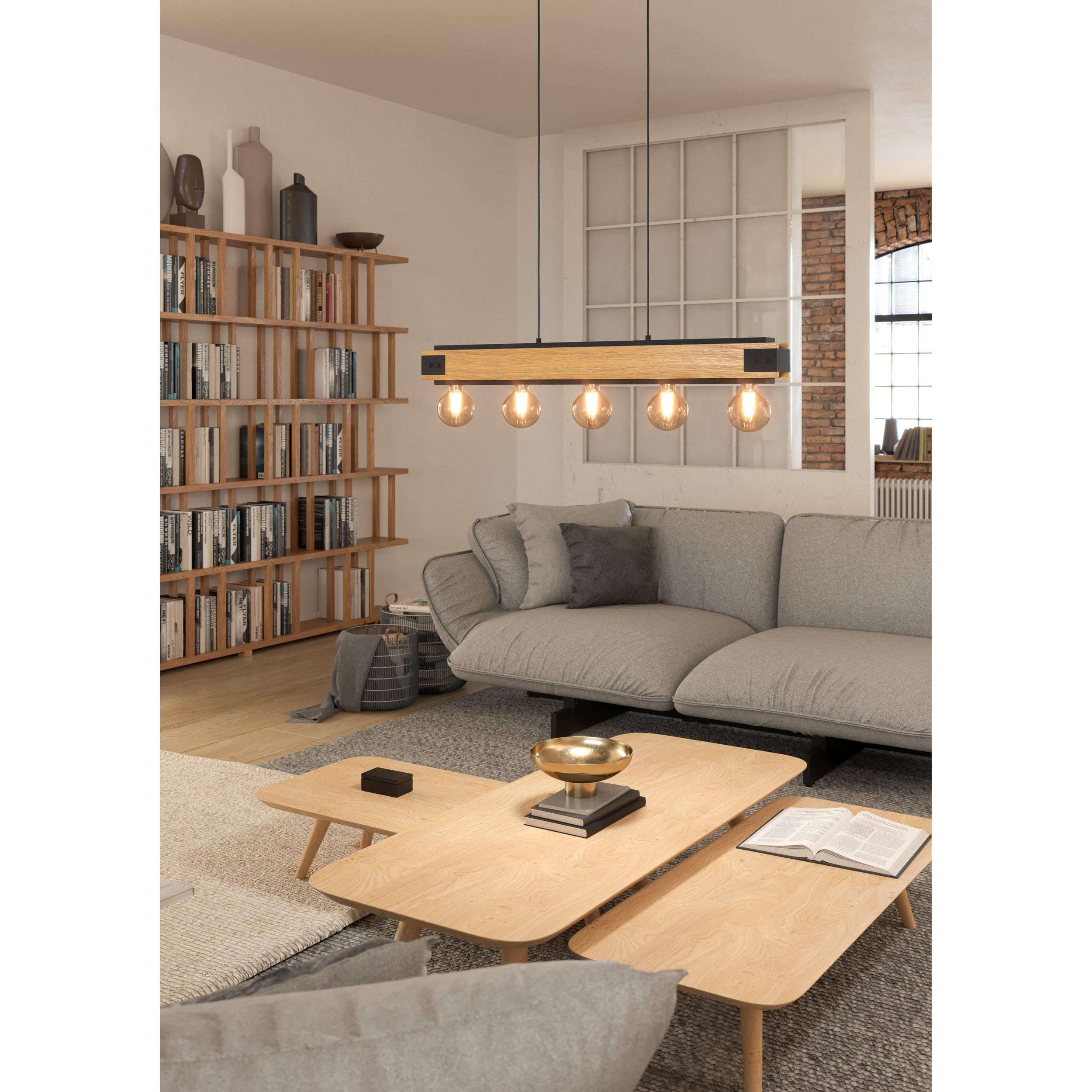 Suspension métal marron LAYHAM E27 5X60W