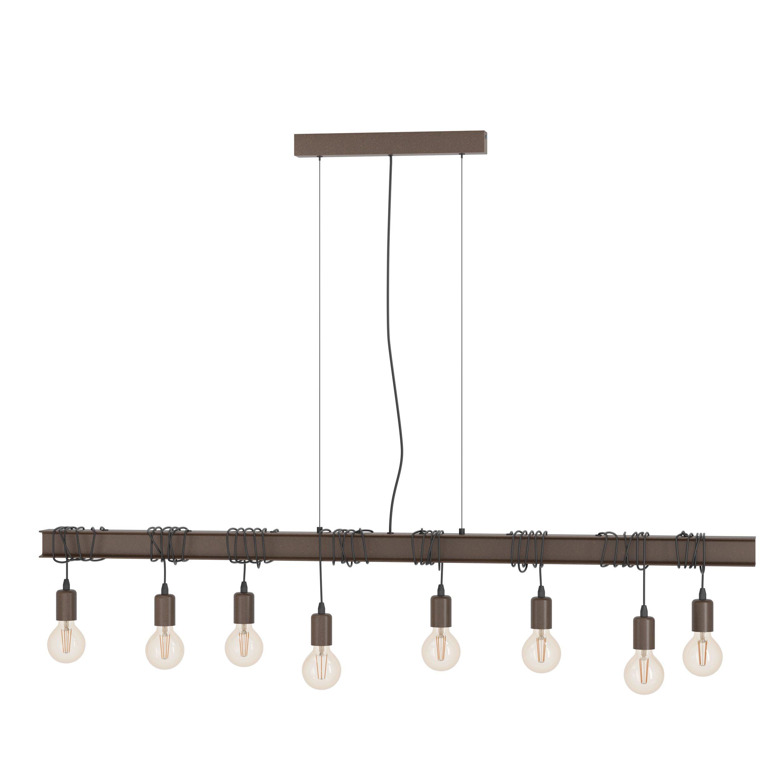 Suspension métal marron TOWNSHEND 4 E27 8X60W