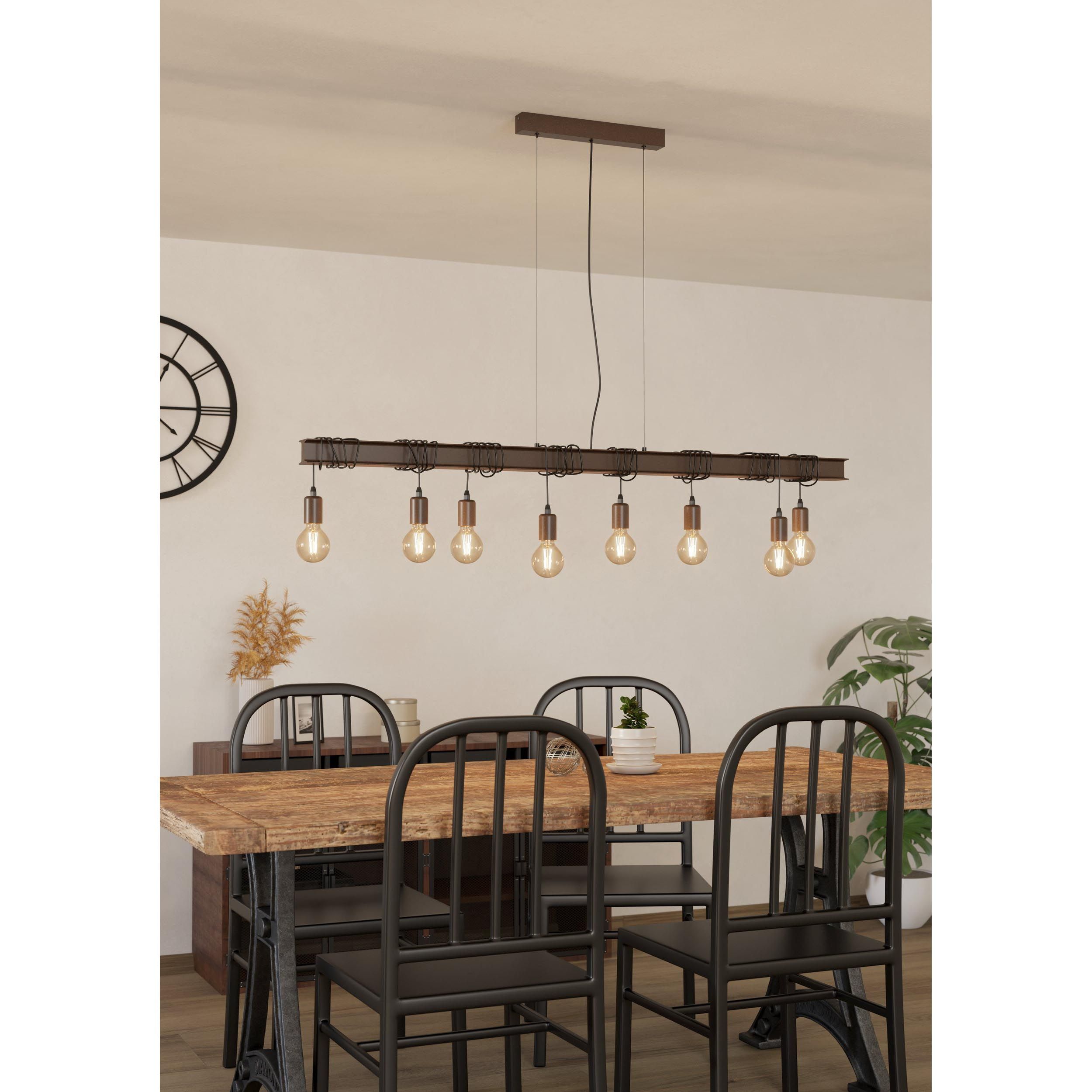 Suspension métal marron TOWNSHEND 4 E27 8X60W