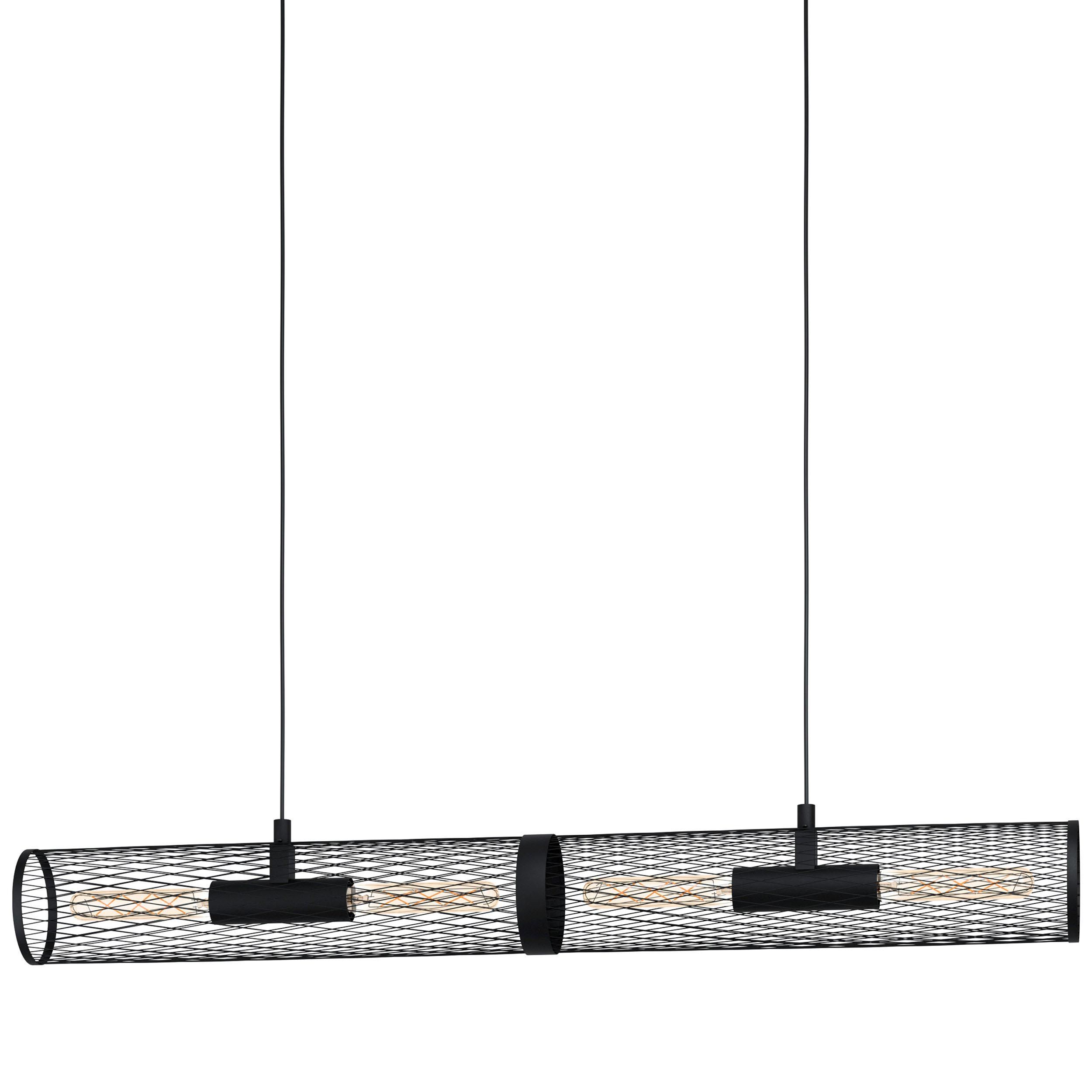 Suspension métal noir REDCLIFFE E27 4X40W