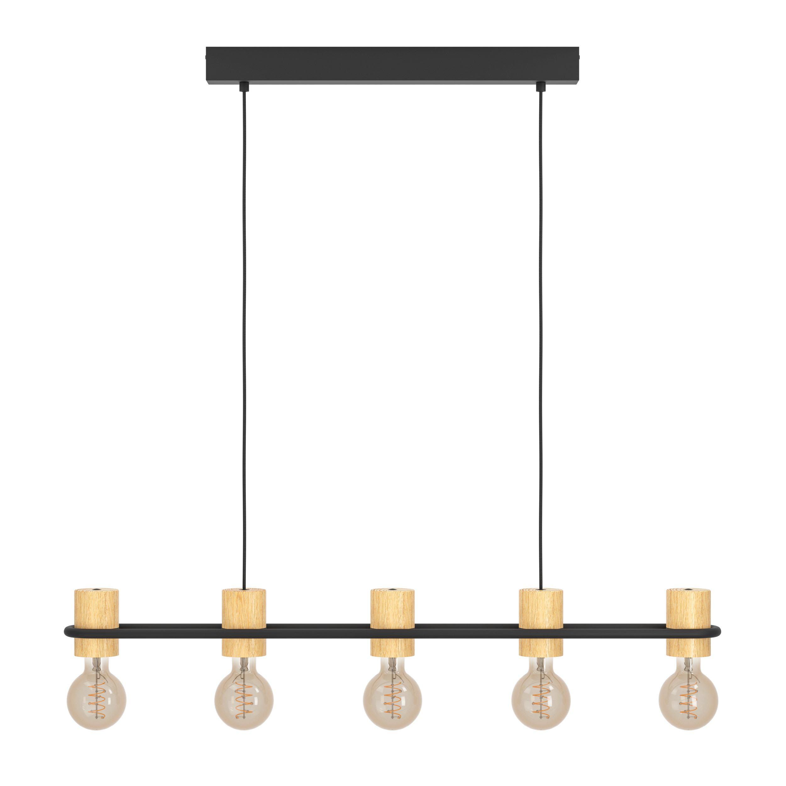 Suspension bois noir CHIEVELEY E27 5X40W