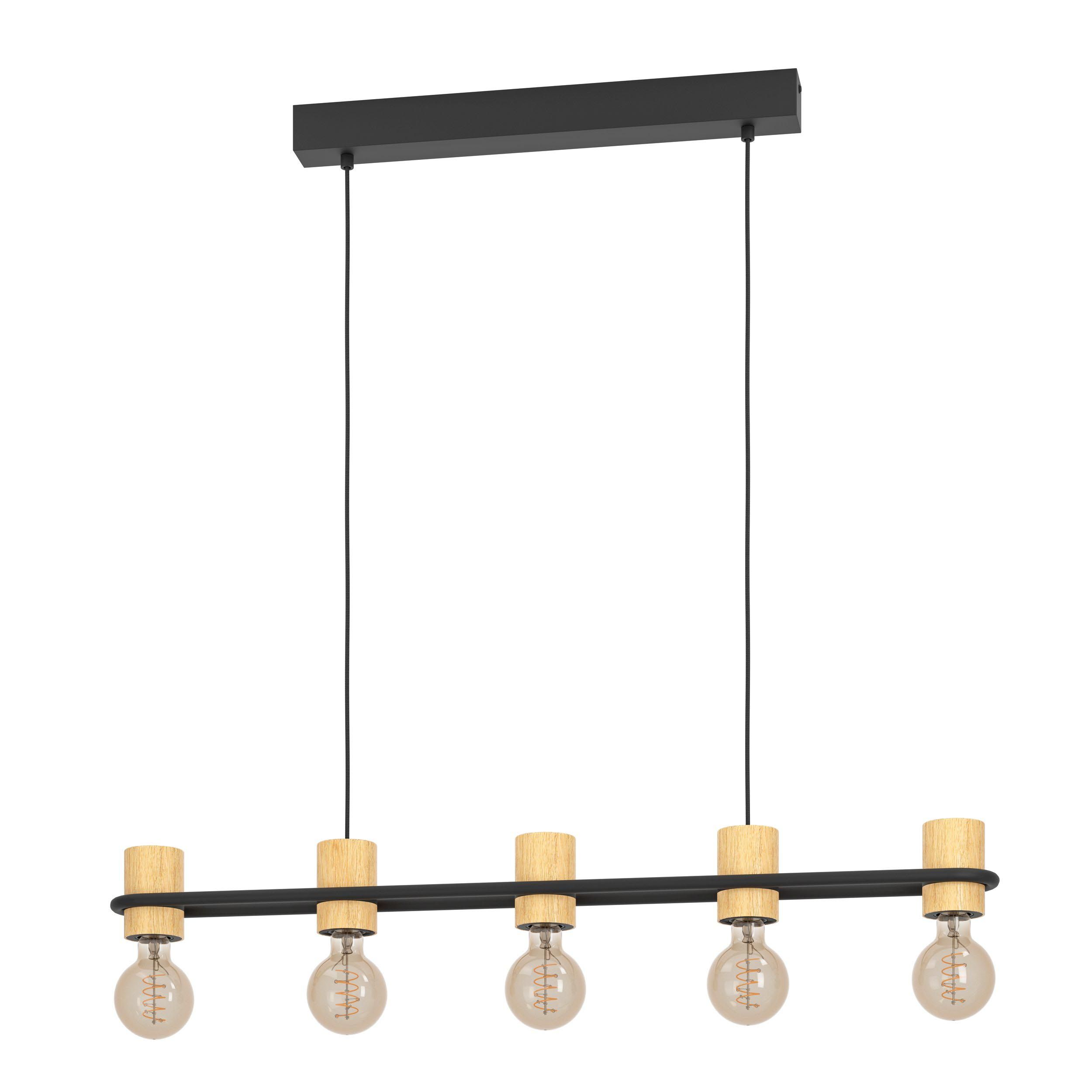 Suspension bois noir CHIEVELEY E27 5X40W